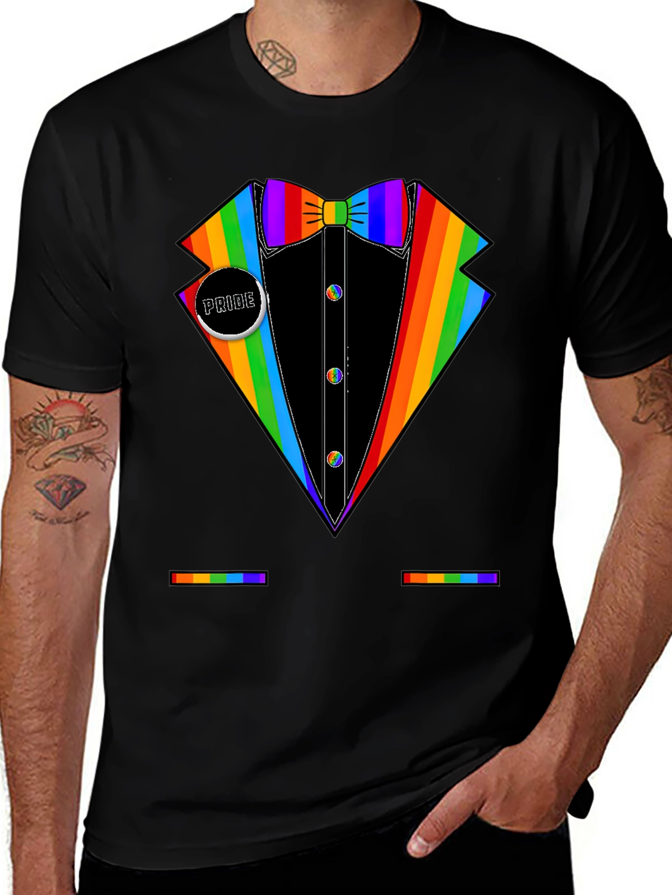 Rainbow Tuxedo Pride T-Shirt