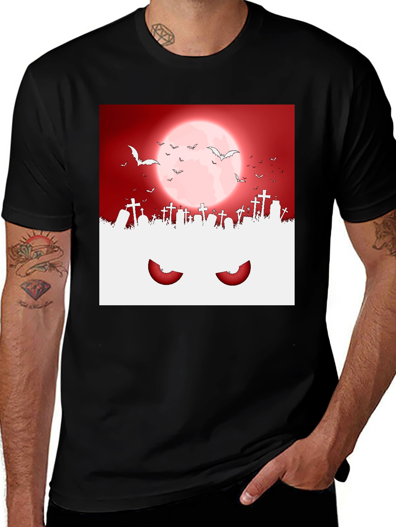 Halloween Graveyard Eyes T-Shirt