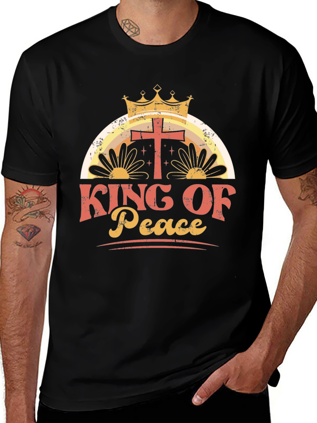 Variant 7 of King of Peace T-Shirt, Christian Tee