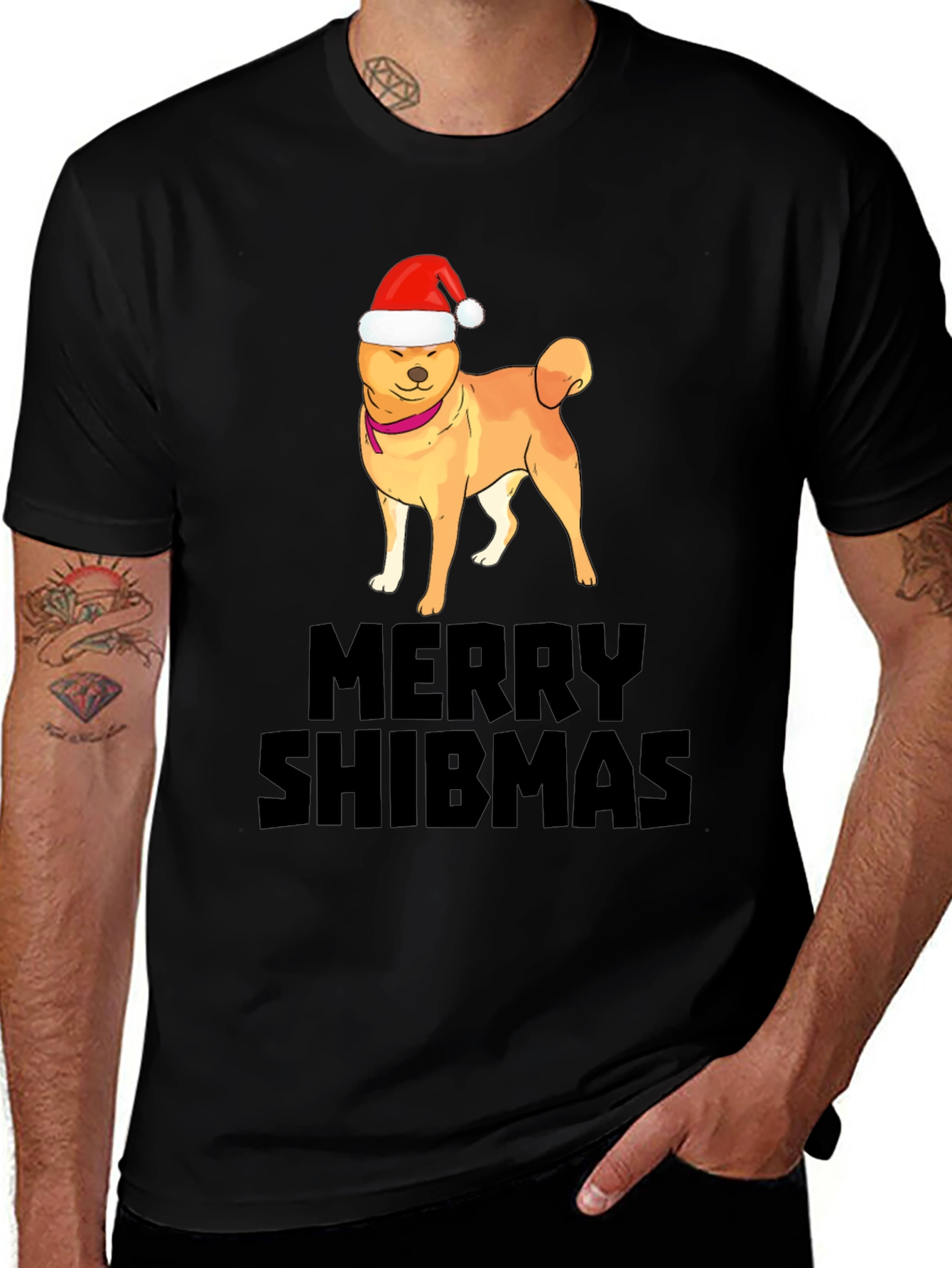 Merry Shibmas T-Shirt: Shiba Inu Holiday Cheer