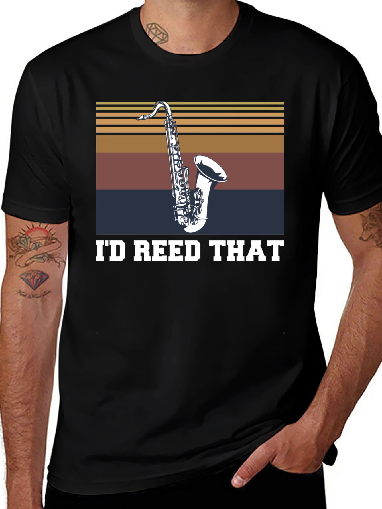 Variant 7 of I'd Reed That Saxophone Musician T-Shirt