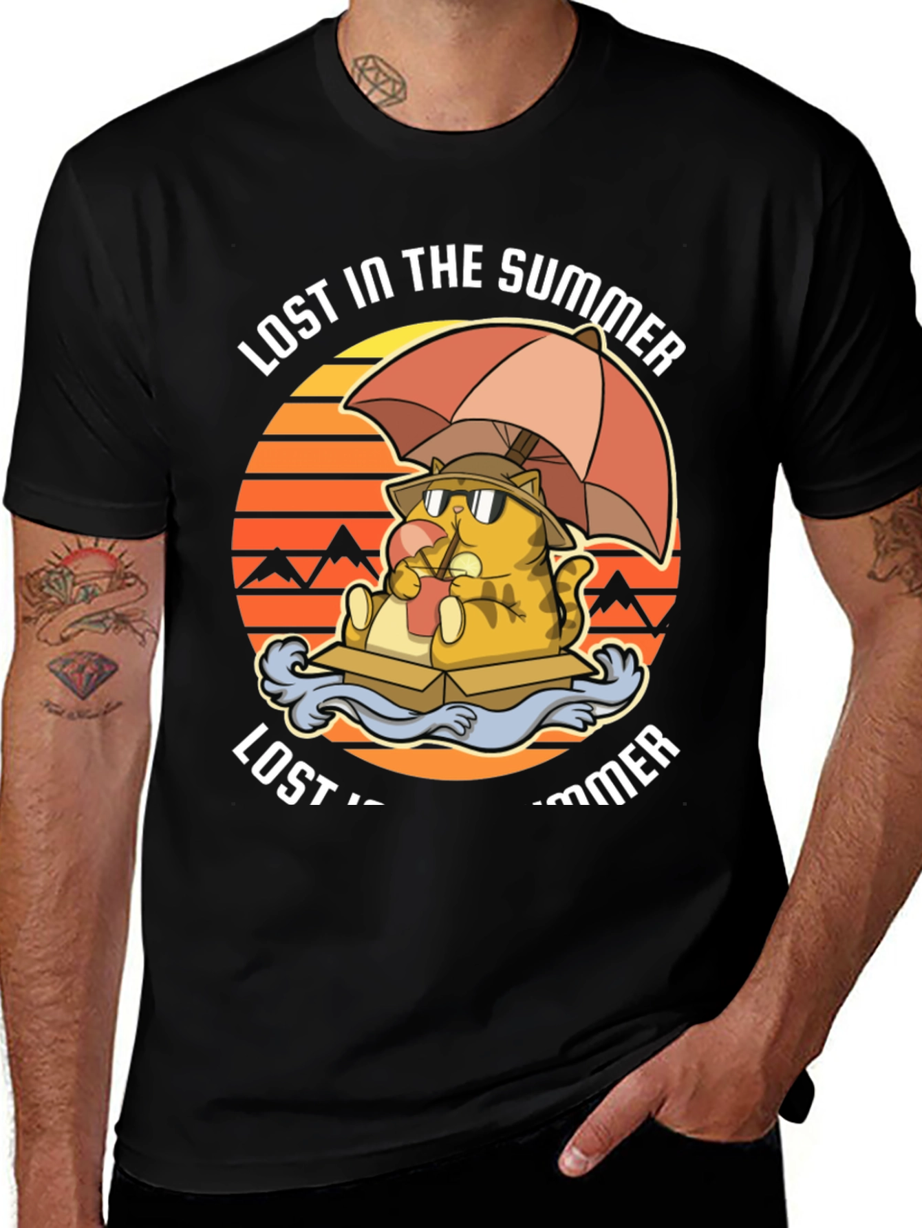 Lost in the Summer Cat T-Shirt