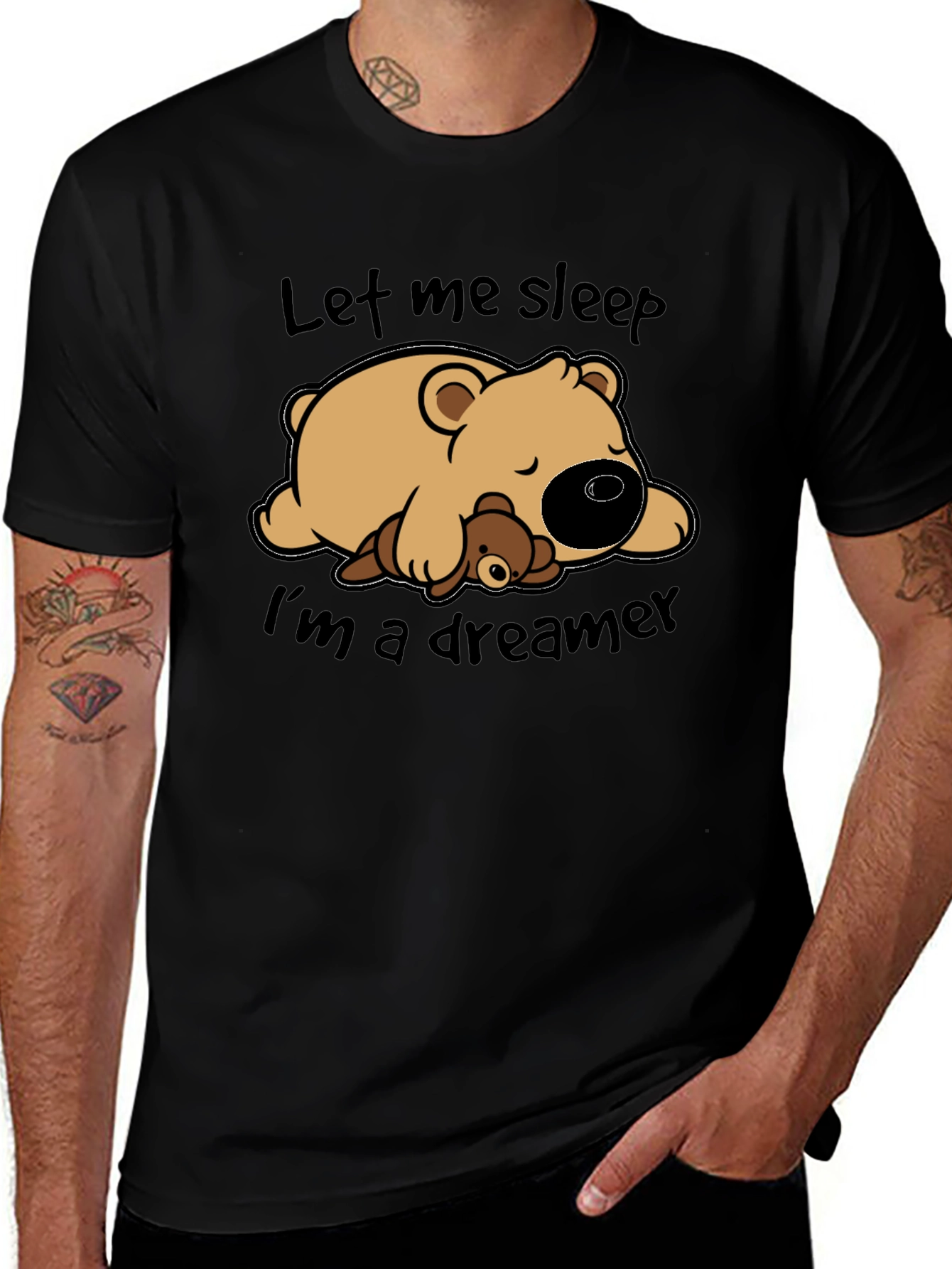 Variant 23 of Dreamer Bear Graphic T-Shirt - Let Me Sleep