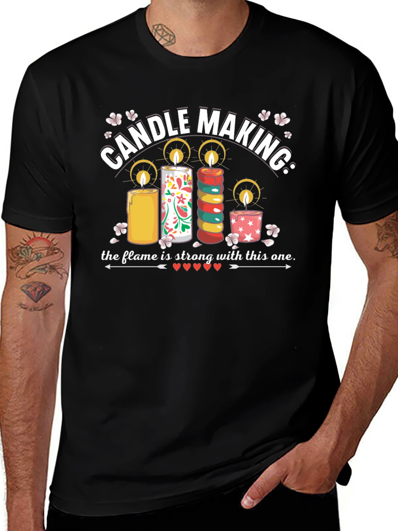 Candle Making T-Shirt: The Flame is Strong