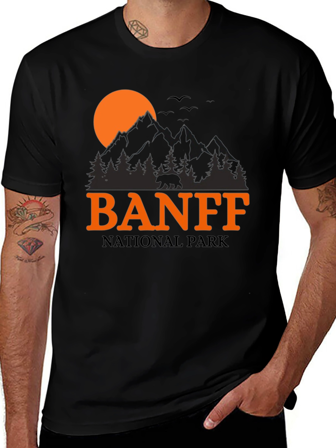 Banff National Park Graphic Tee - Black T-Shirt