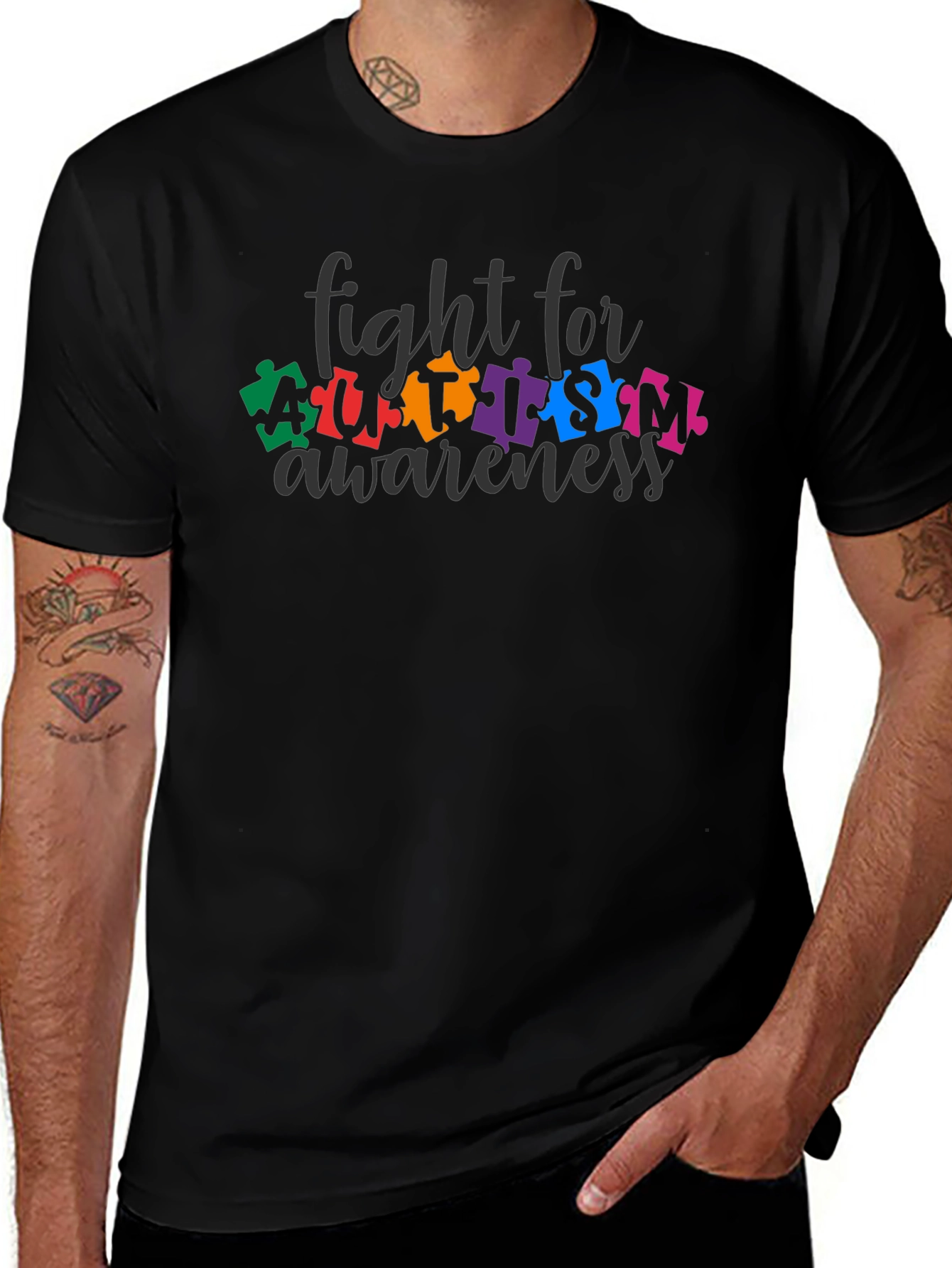 Variant 17 of Autism Awareness Puzzle Piece T-Shirt