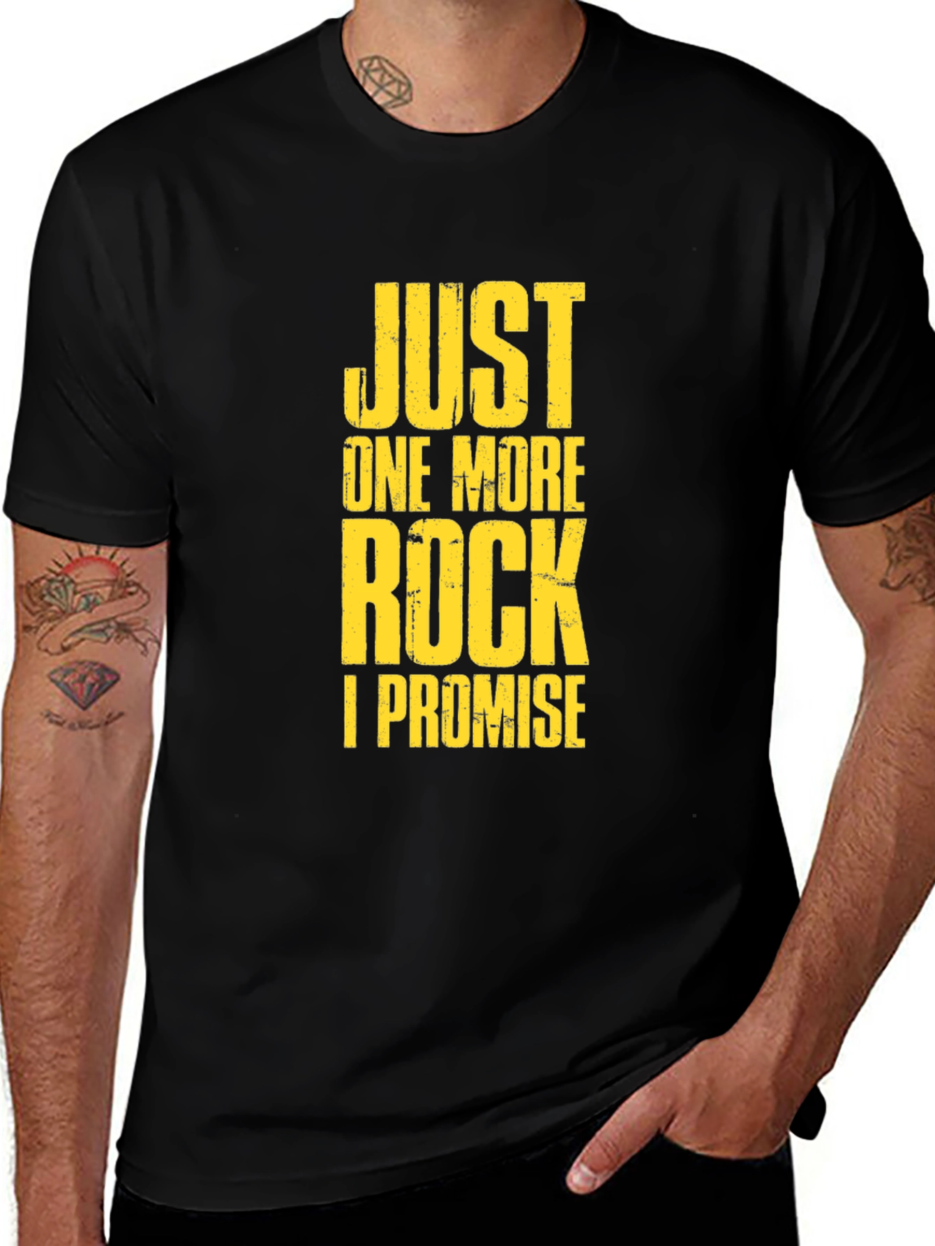 Variant 4 of Just One More Rock T-Shirt - Funny Rock Lover Tee
