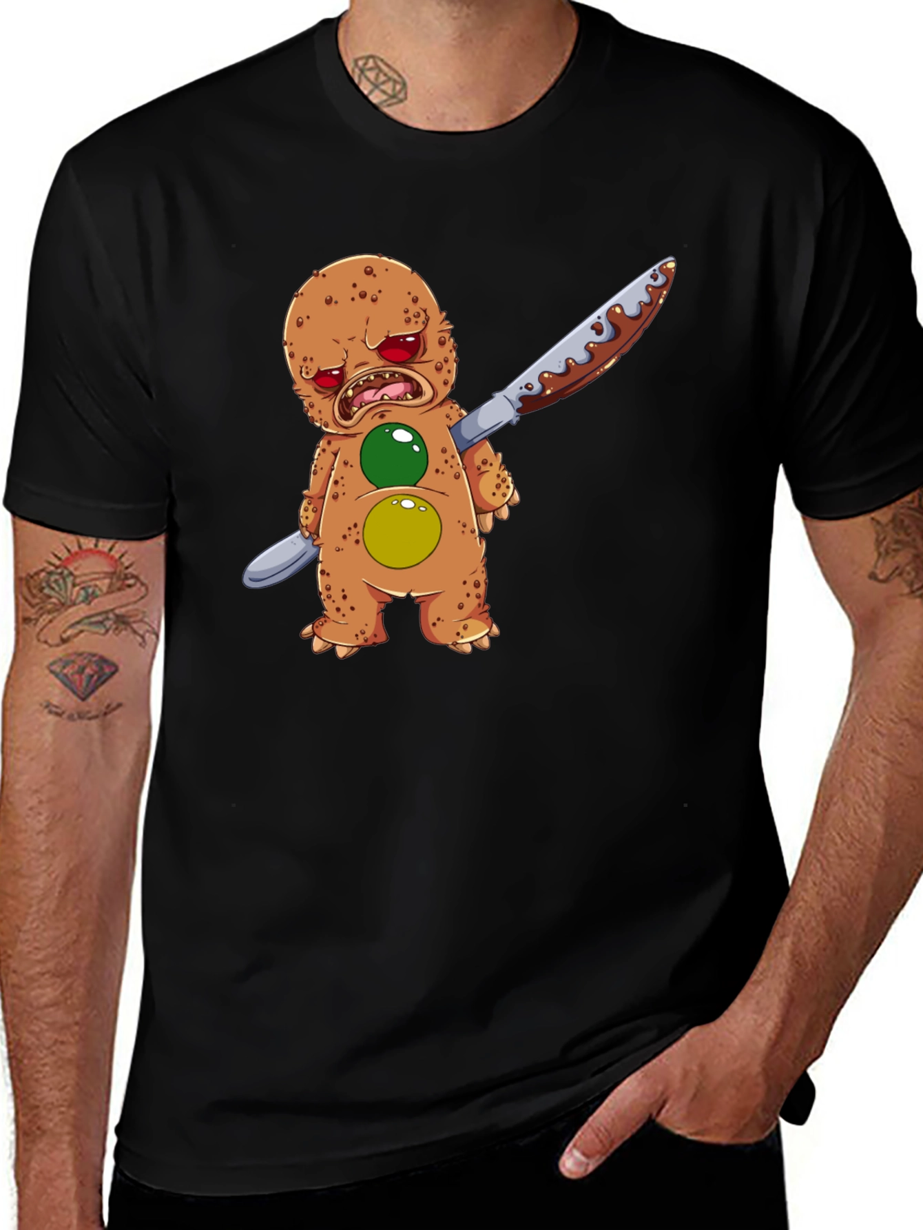 Variant 4 of Gingerbread Man Horror T-Shirt