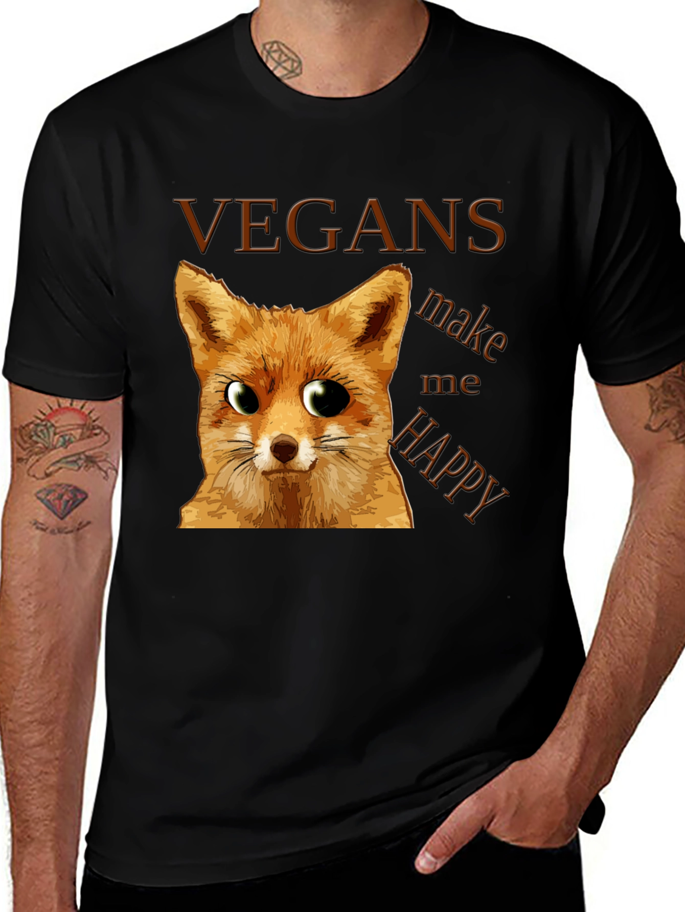Variant 17 of Vegan Fox Graphic Tee