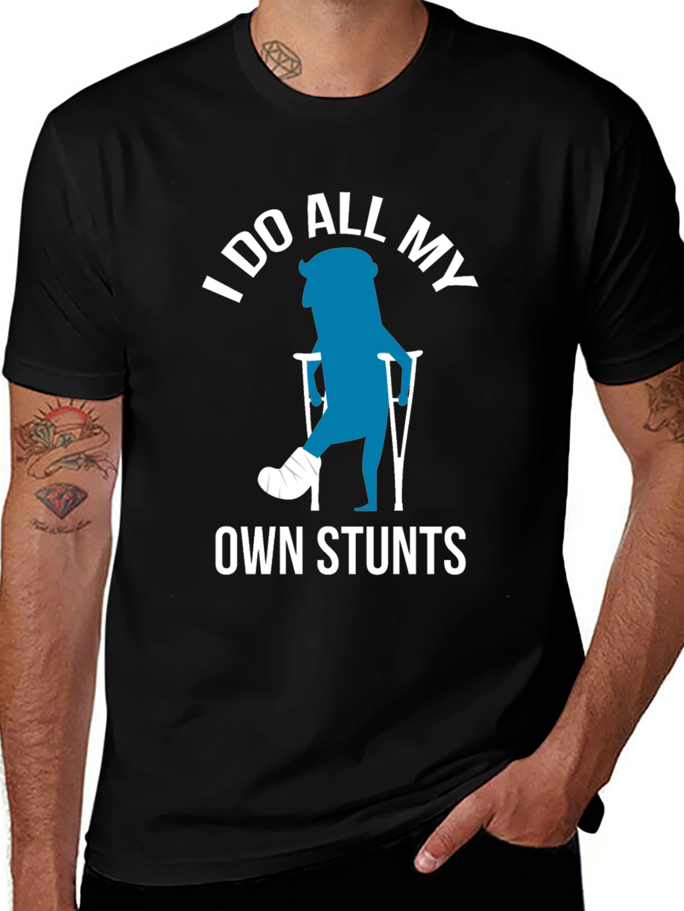Variant 4 of I Do All My Own Stunts Graphic Tee