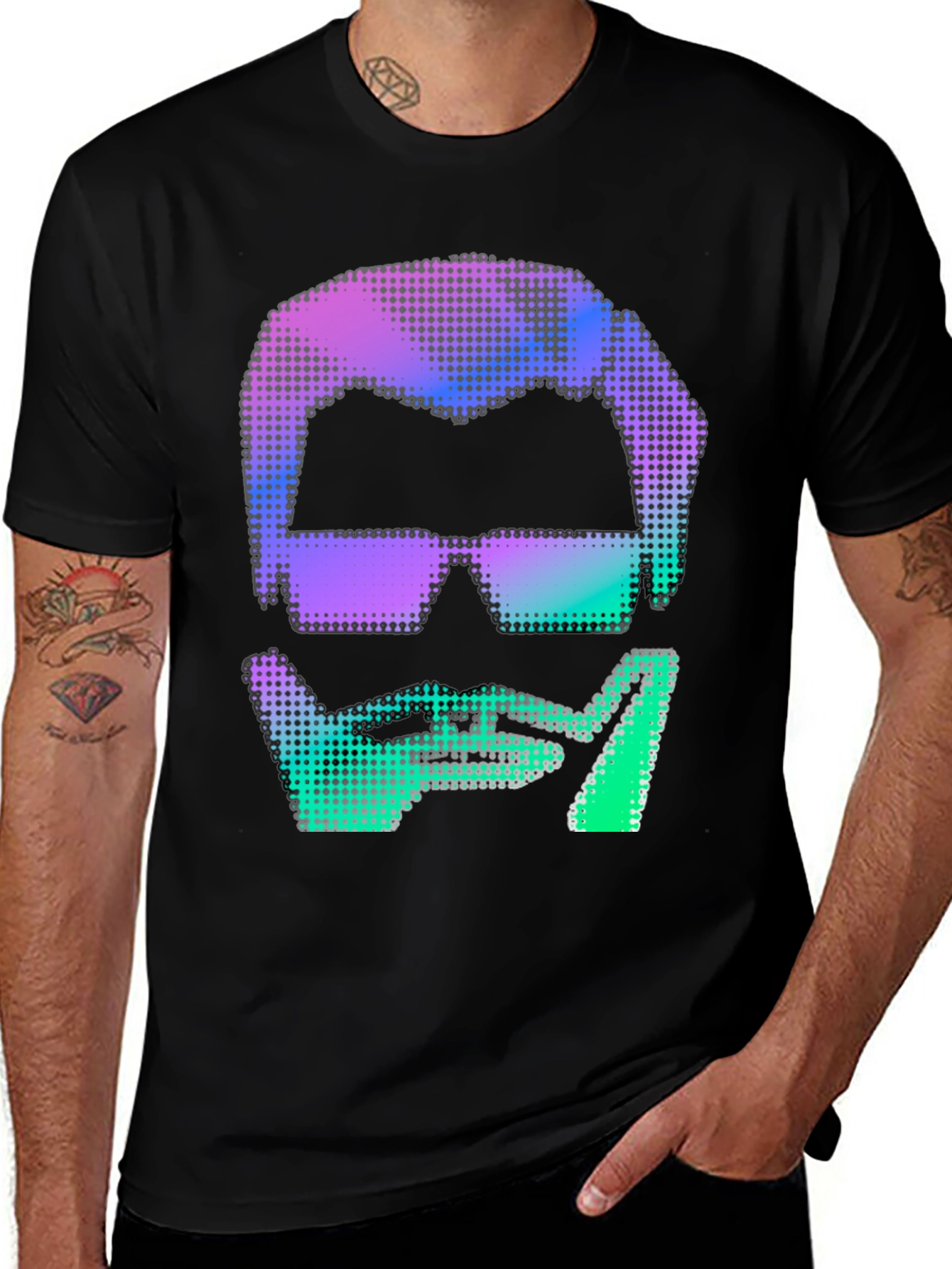 Variant 19 of Retro Pixel Art Man Graphic Tee