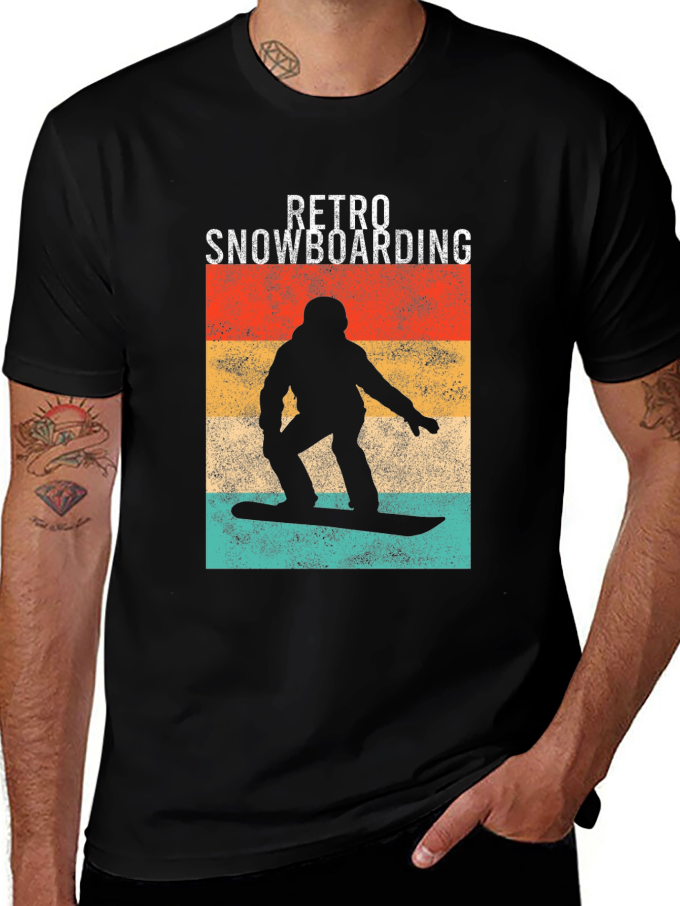 Variant 19 of Retro Snowboarding T-Shirt - Vintage Style