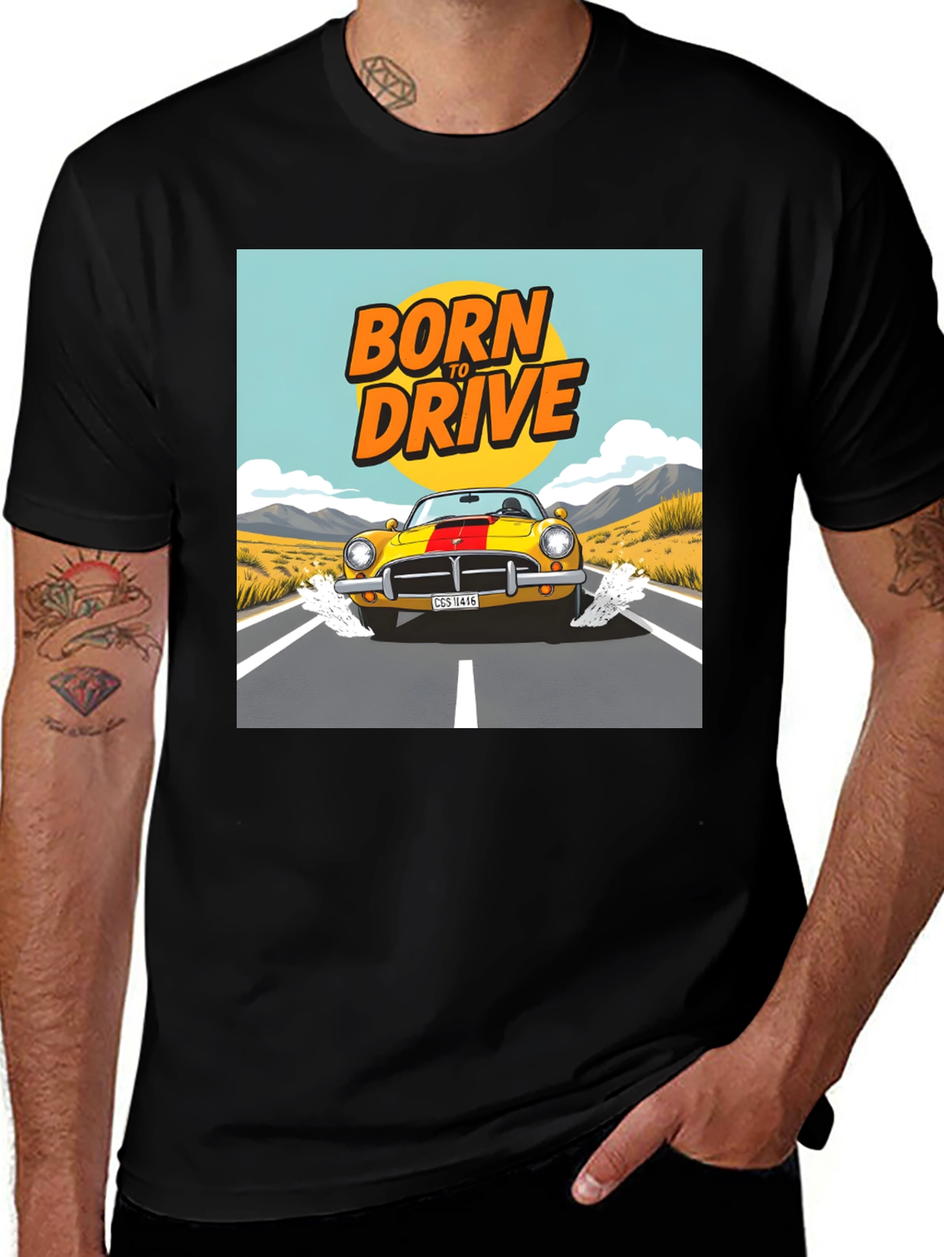 Variant 22 of Born to Drive Graphic T-Shirt