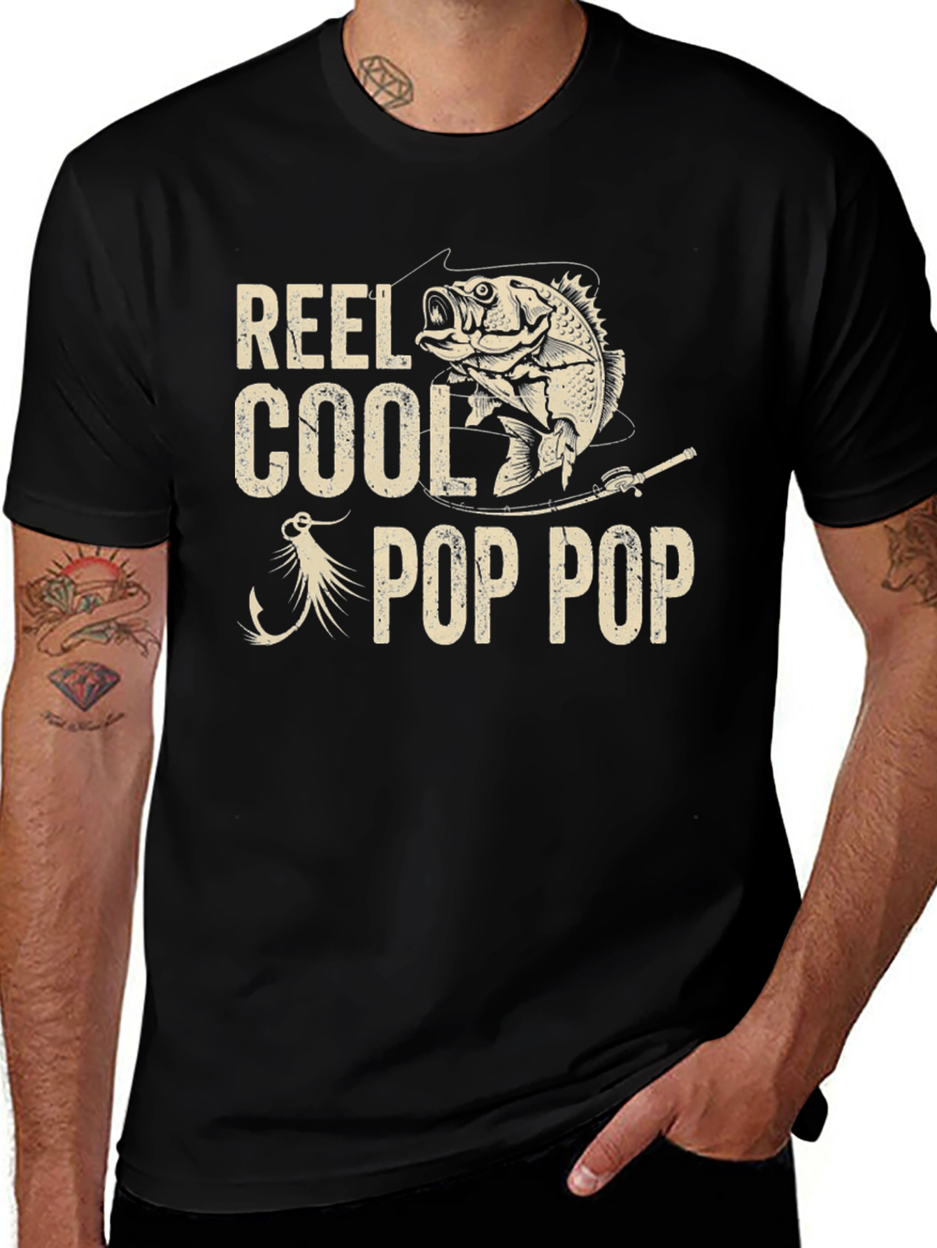 Variant 9 of Reel Cool Pop Pop Fishing T-Shirt