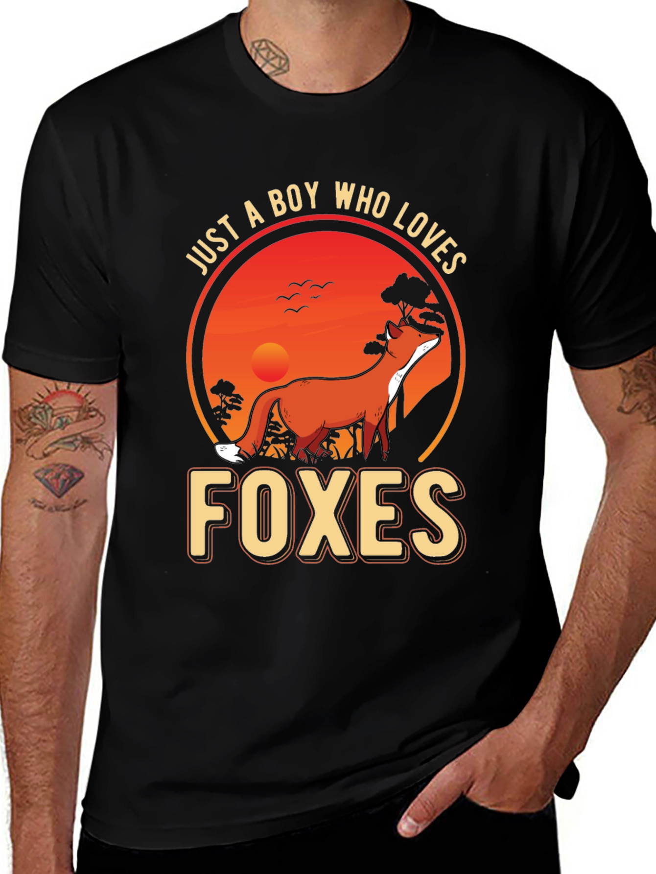 Variant 2 of Boy Who Loves Foxes Graphic Tee