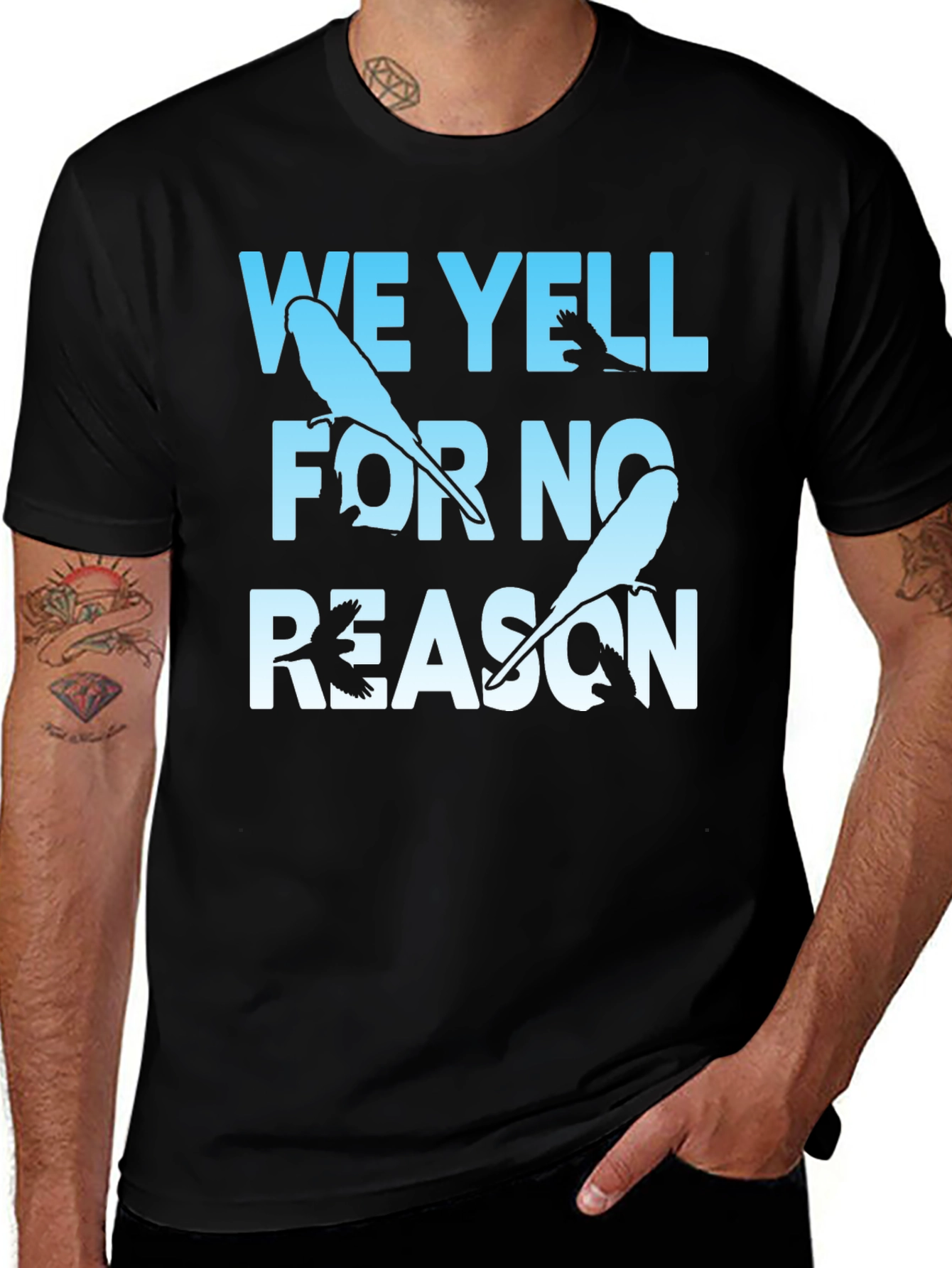 Variant 7 of We Yell For No Reason Graphic Tee