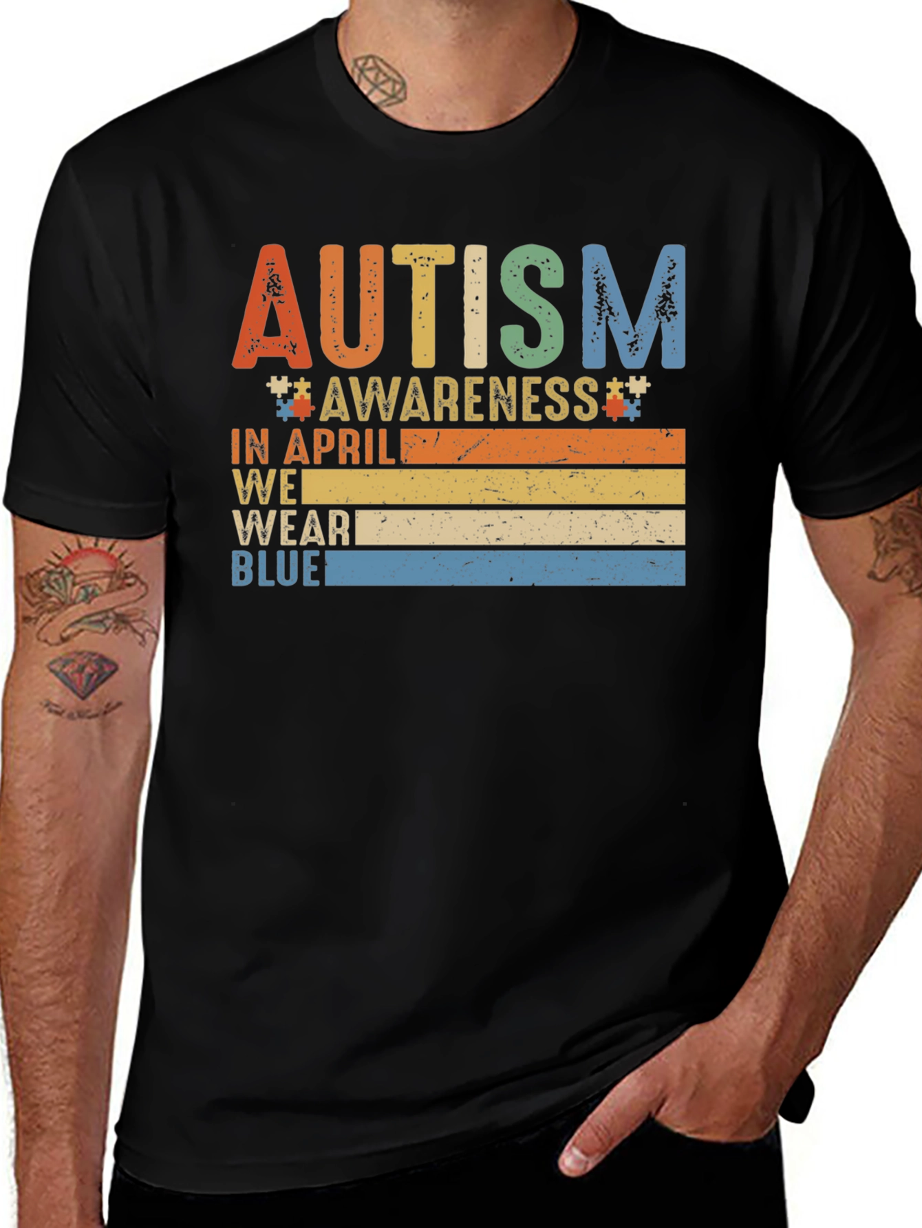 Autism Awareness Tee: In April We Wear Blue 