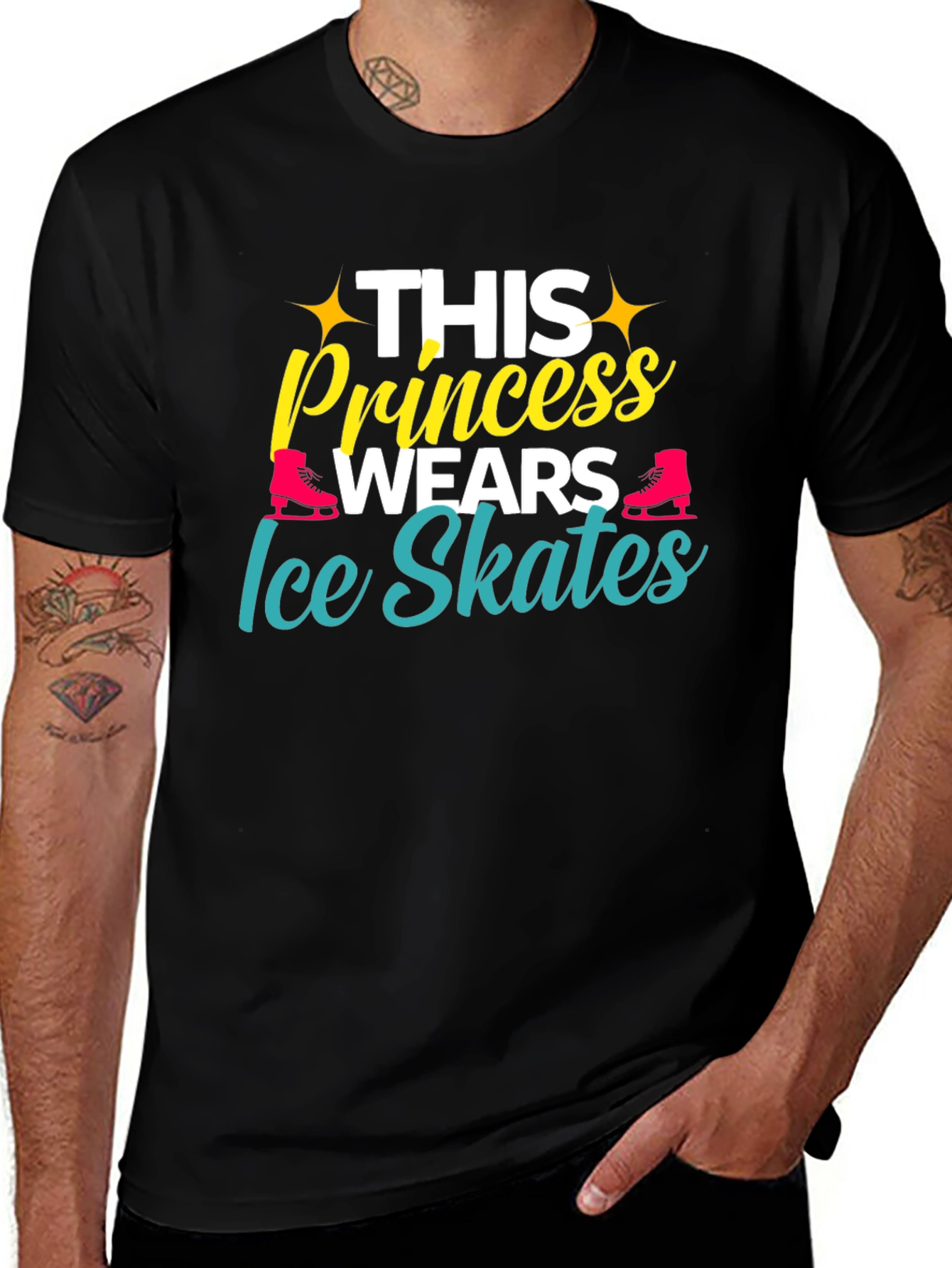 Variant 2 of Ice Skating Princess T-Shirt