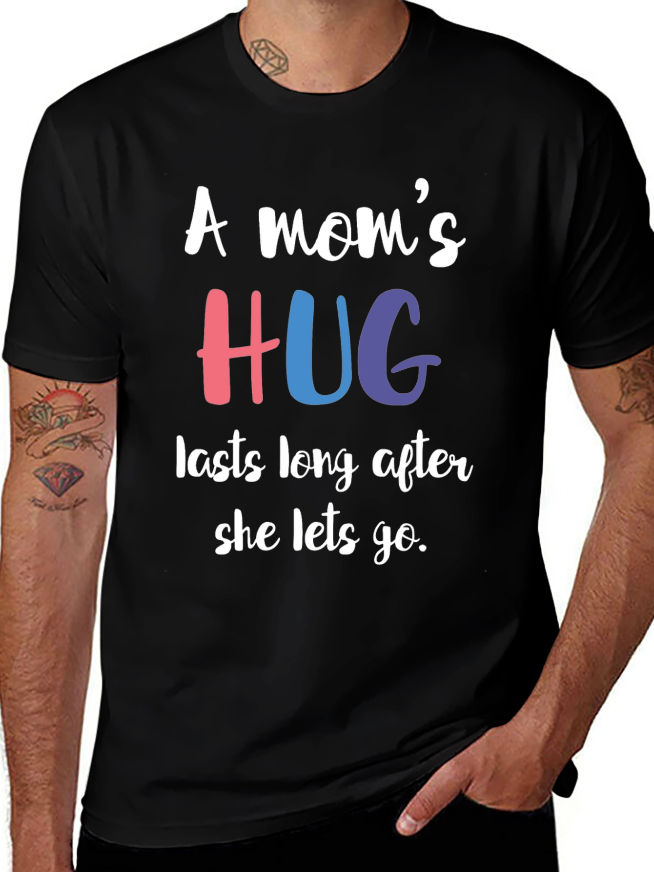 Variant 25 of A Mom's Hug T-Shirt - Comforting Message