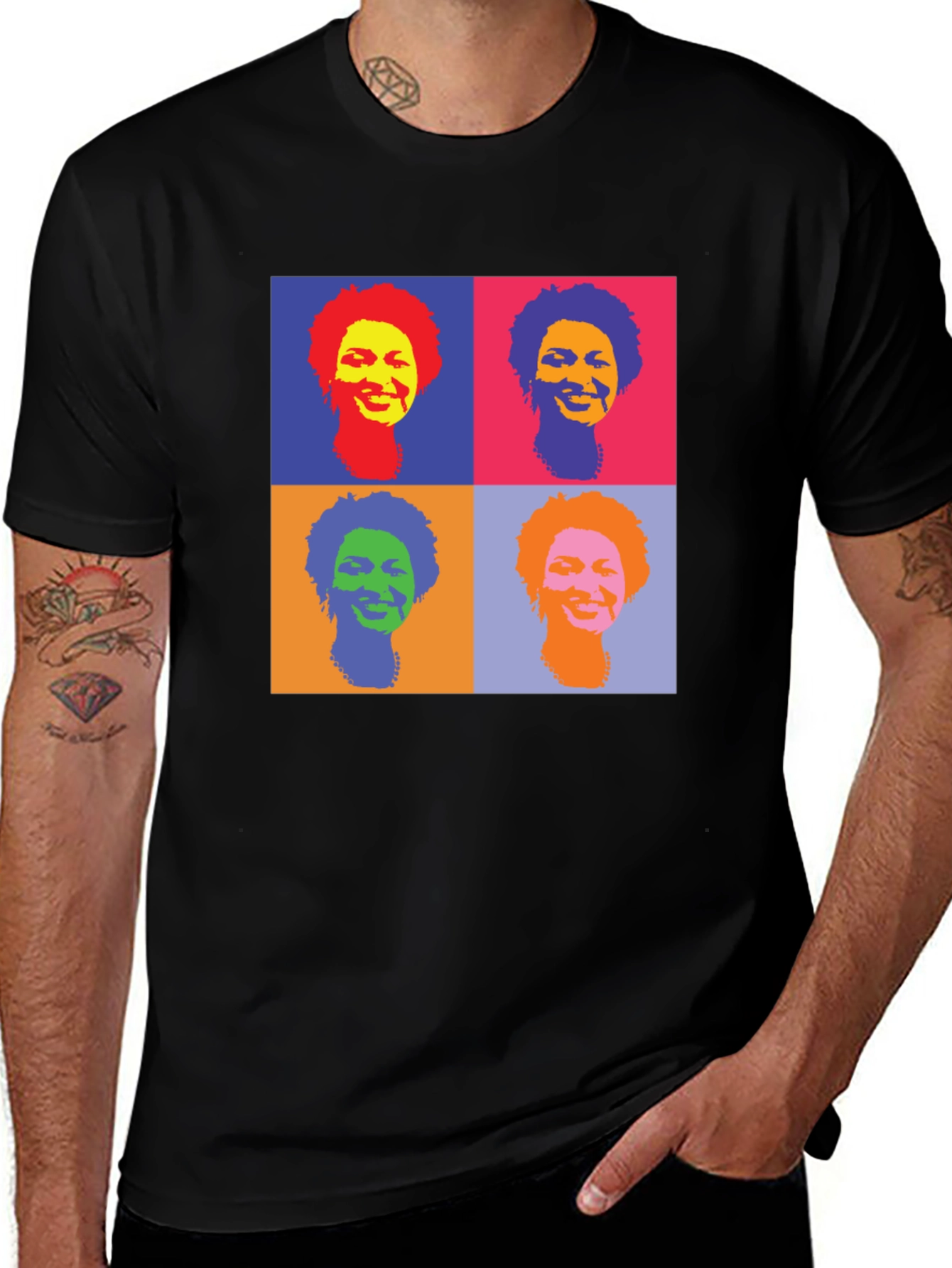 Variant 22 of Pop Art Portrait T-Shirt - Colorful Graphic Tee
