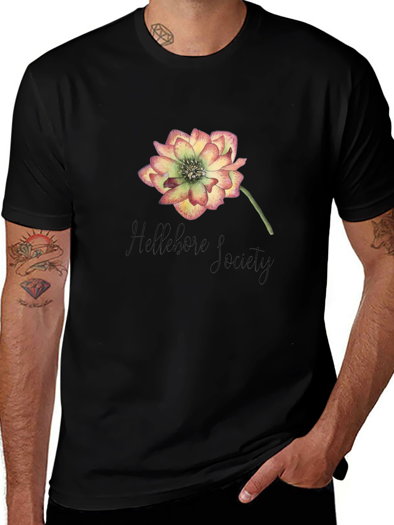 Hellebore Society Graphic T-Shirt - Black