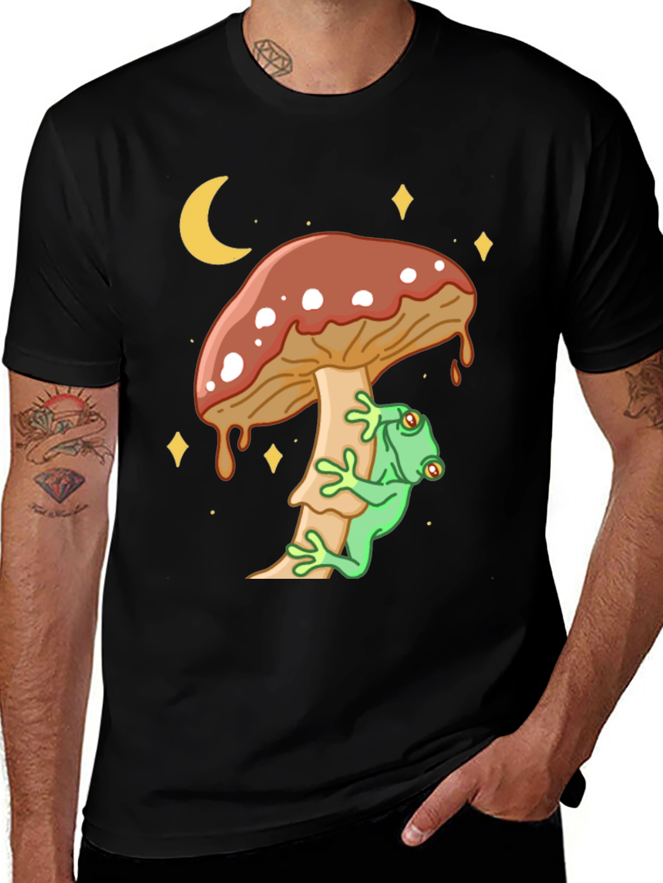 Variant 10 of Frog on Mushroom Graphic Tee