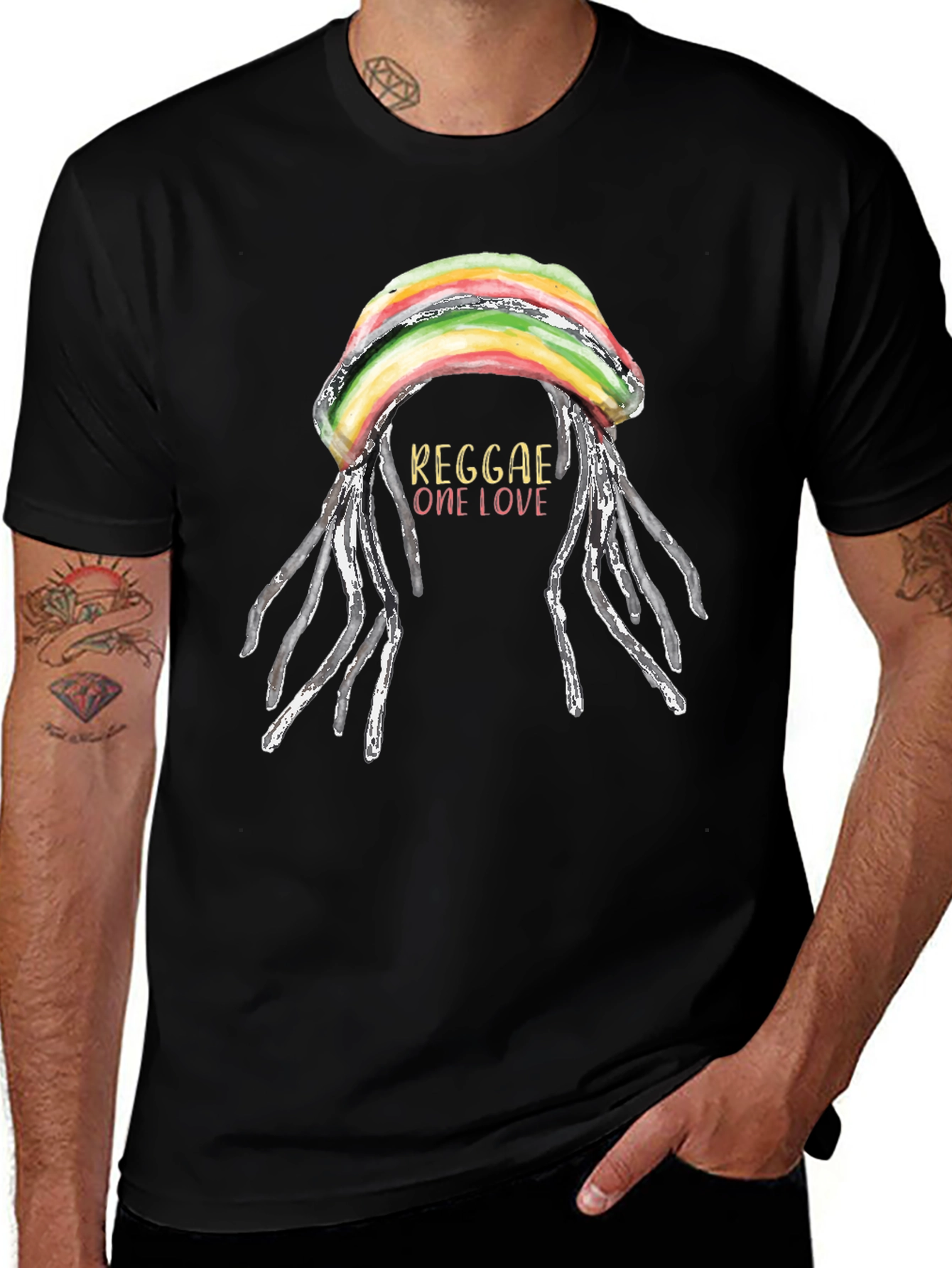 Variant 25 of Reggae One Love Graphic T-Shirt