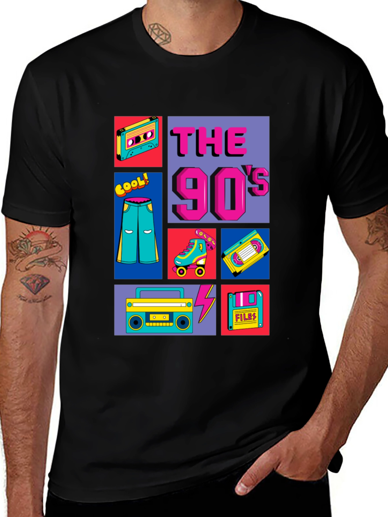 Variant 2 of 90's Throwback T-Shirt - Retro Style Tee