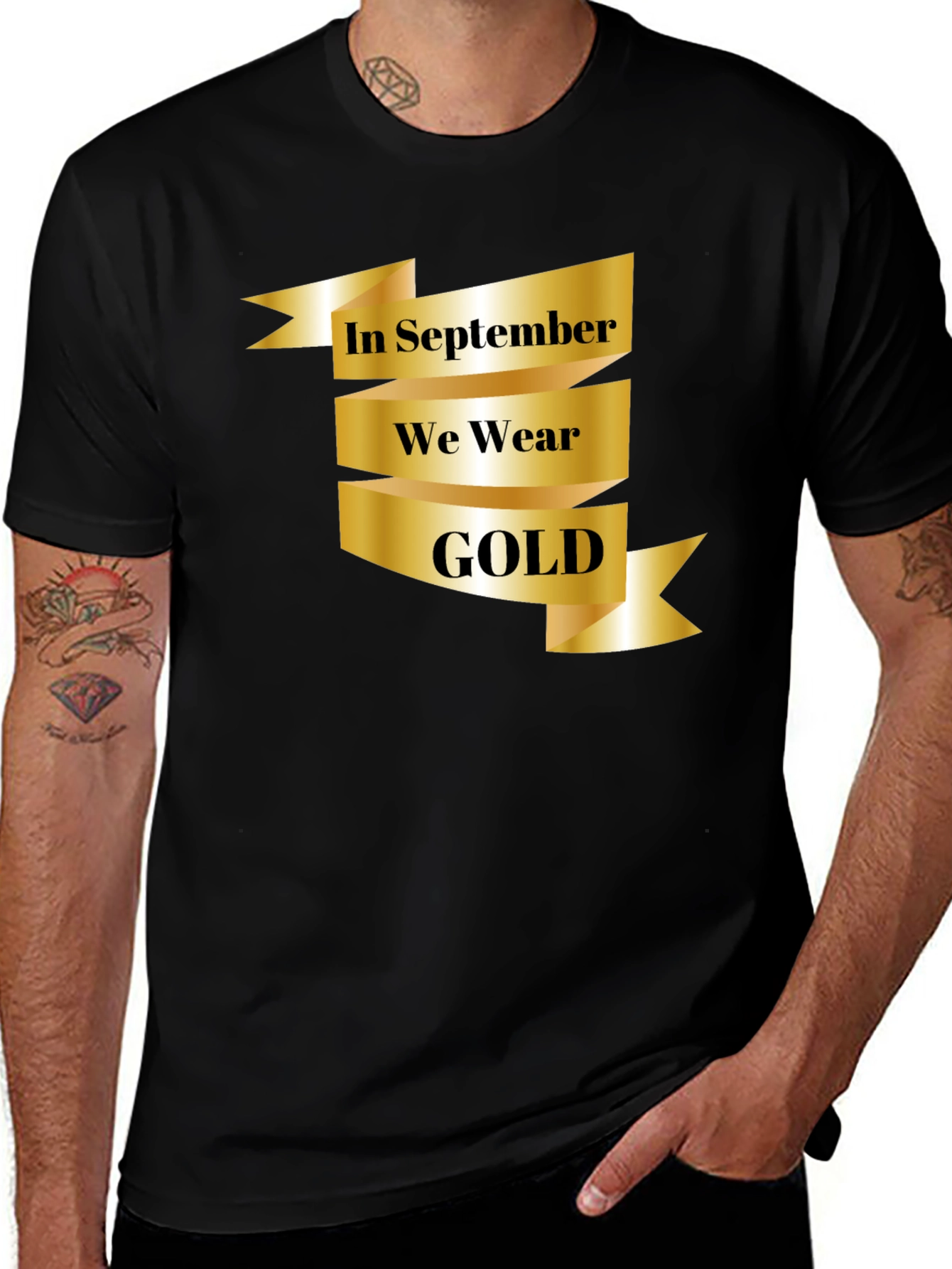 Variant 17 of September Gold Awareness T-Shirt