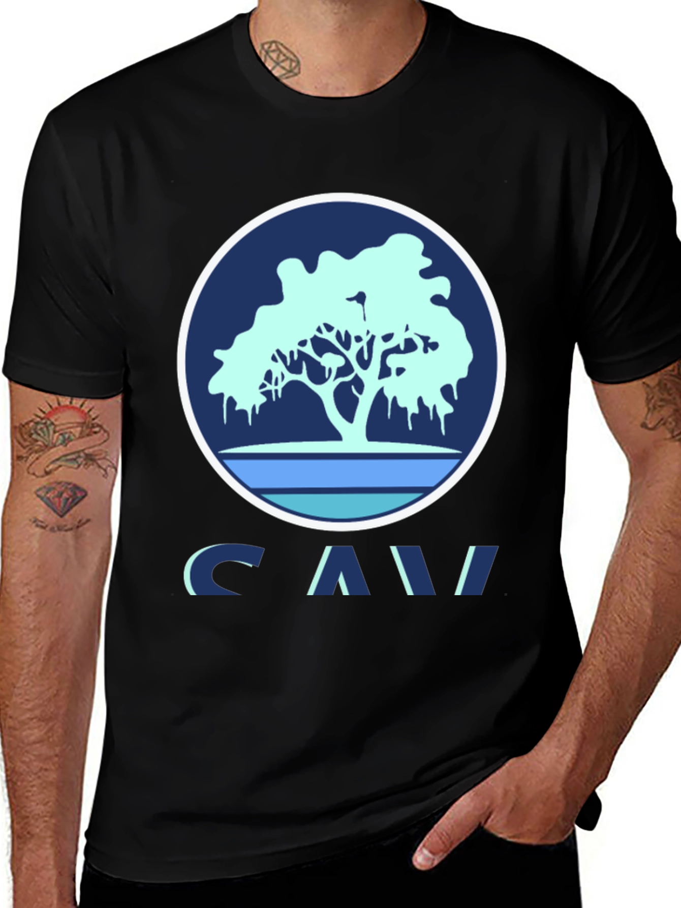 Variant 2 of Tree Graphic T-Shirt - Modern Style