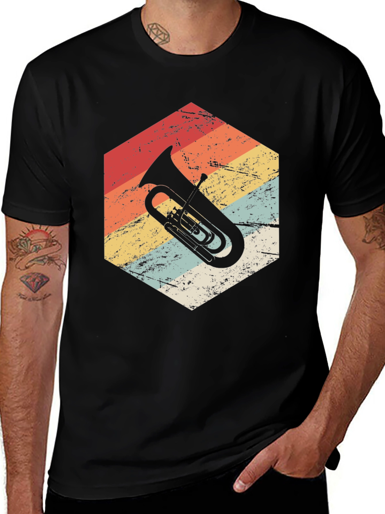Variant 26 of Retro Tuba Graphic Tee