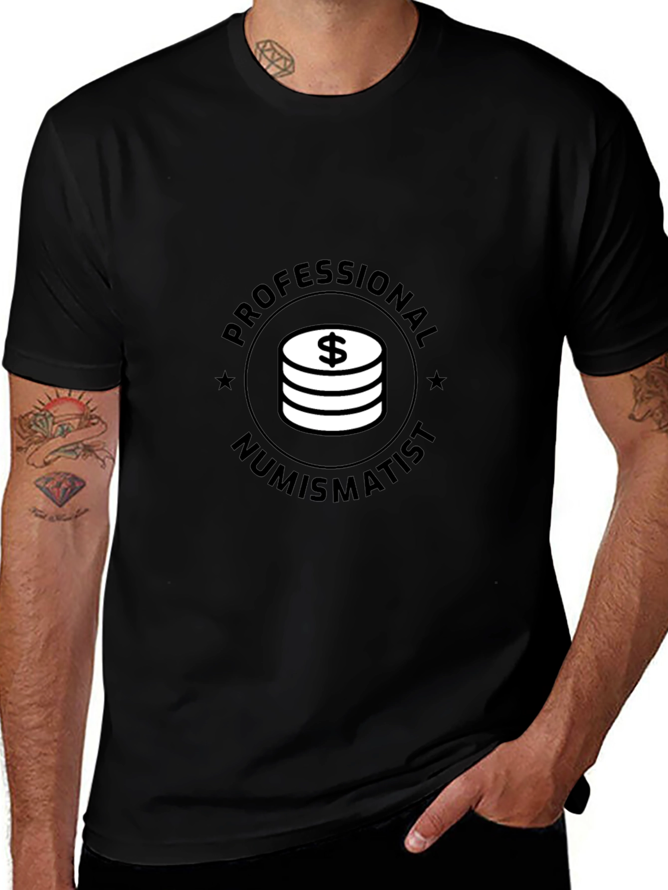 Variant 27 of Professional Numismatist Black T-Shirt