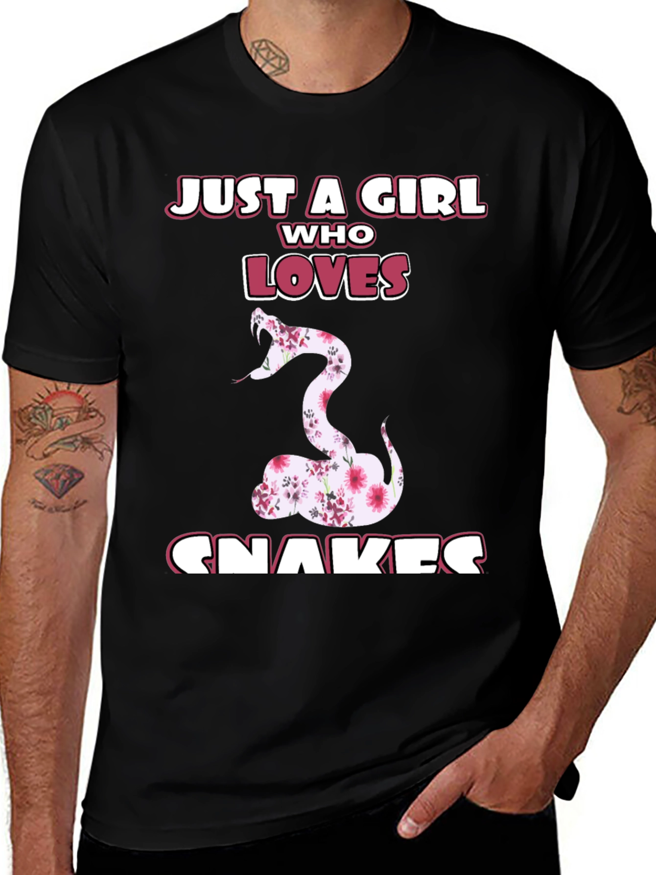Variant 25 of Just A Girl Who Loves Snakes T-Shirt