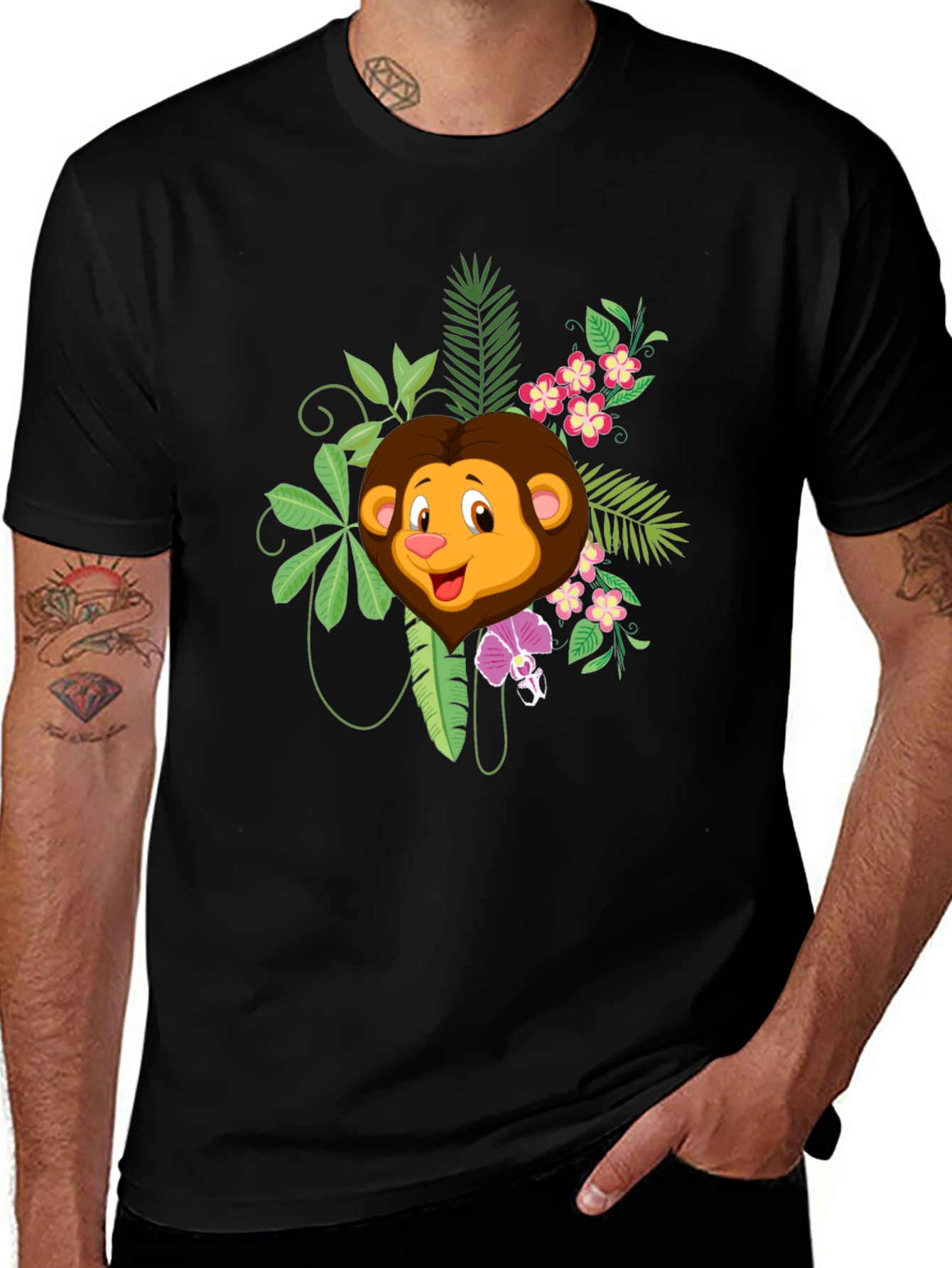 Variant 2 of Jungle Lion Graphic Tee