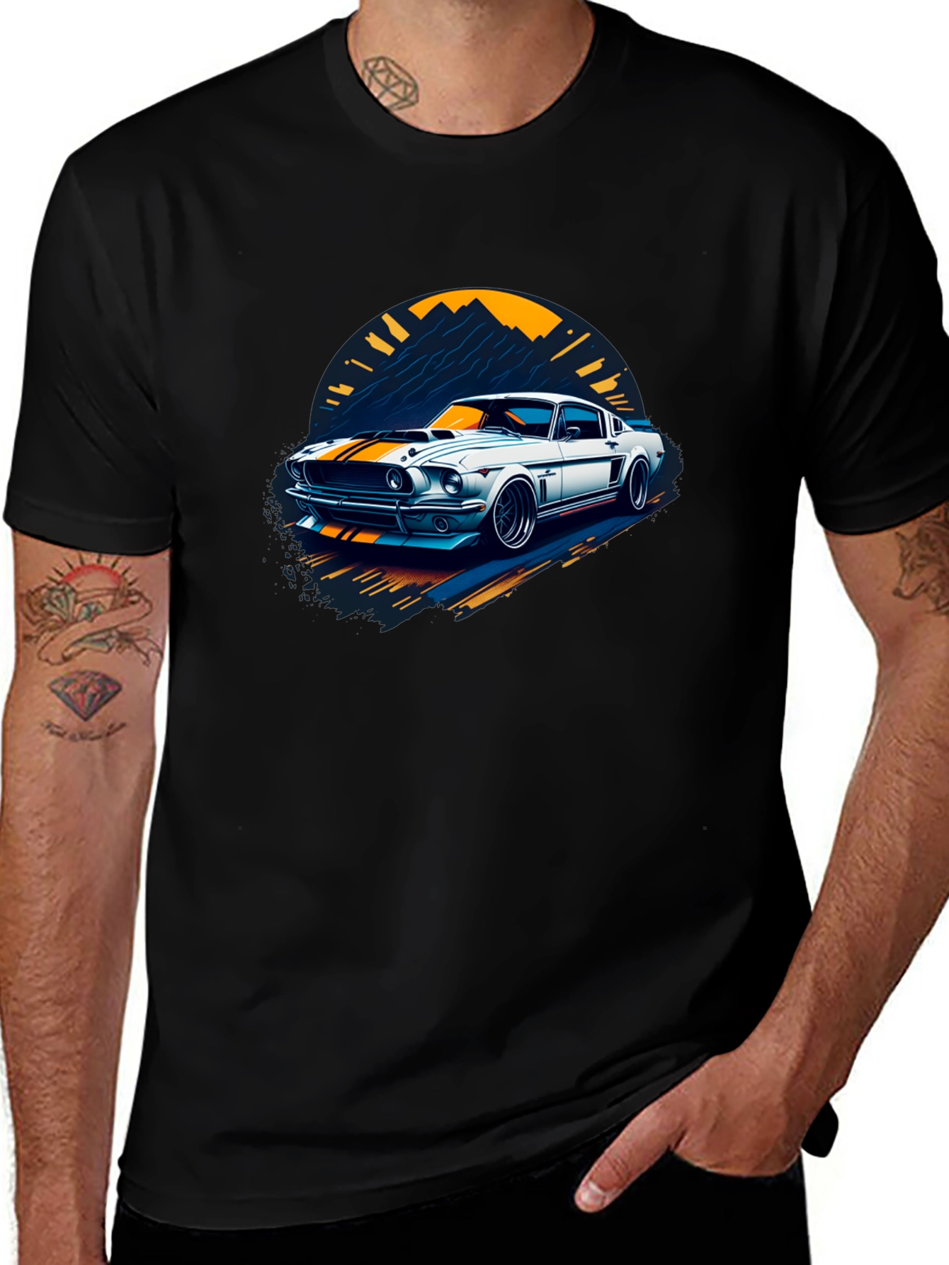 Variant 13 of Retro Car Graphic Tee - Cool Classic Car Shirt