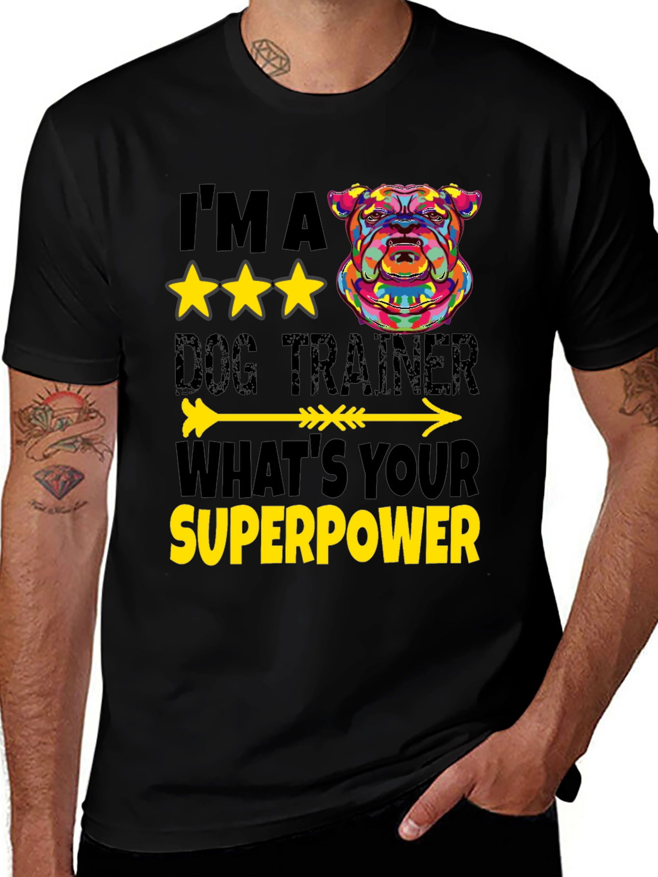 Variant 4 of Dog Trainer Superpower T-Shirt - Unique Graphic Tee