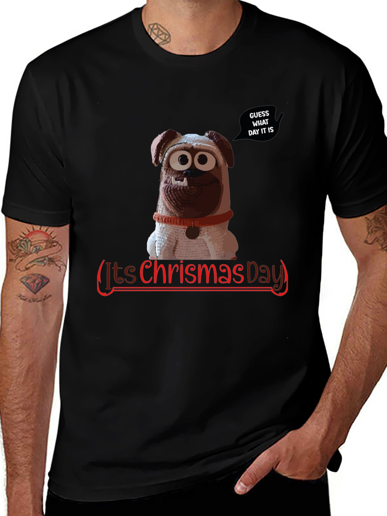 Variant 27 of It's Christmas Day Dog T-Shirt