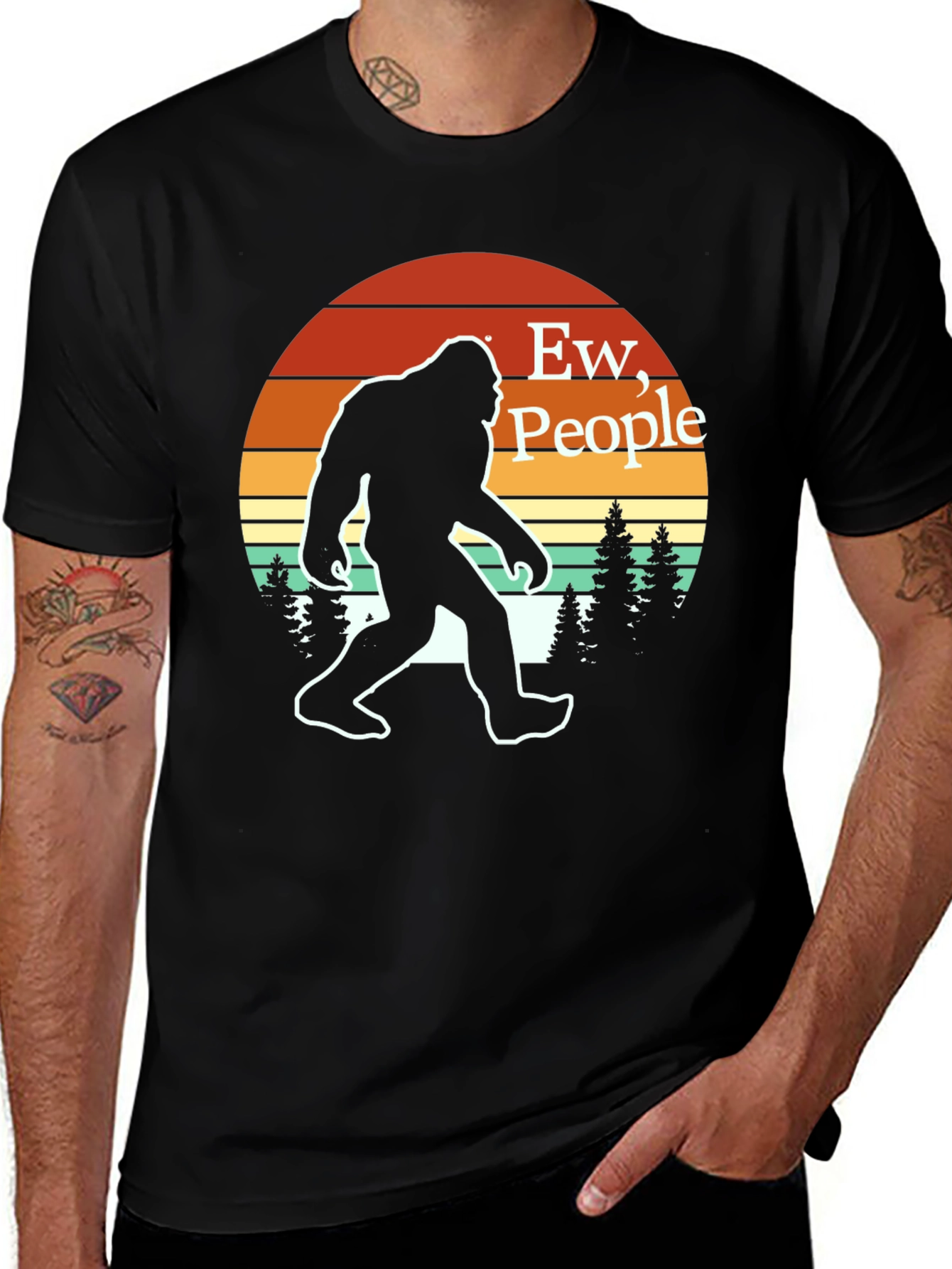 Ew, People! Bigfoot T-Shirt - Funny Sasquatch Tee