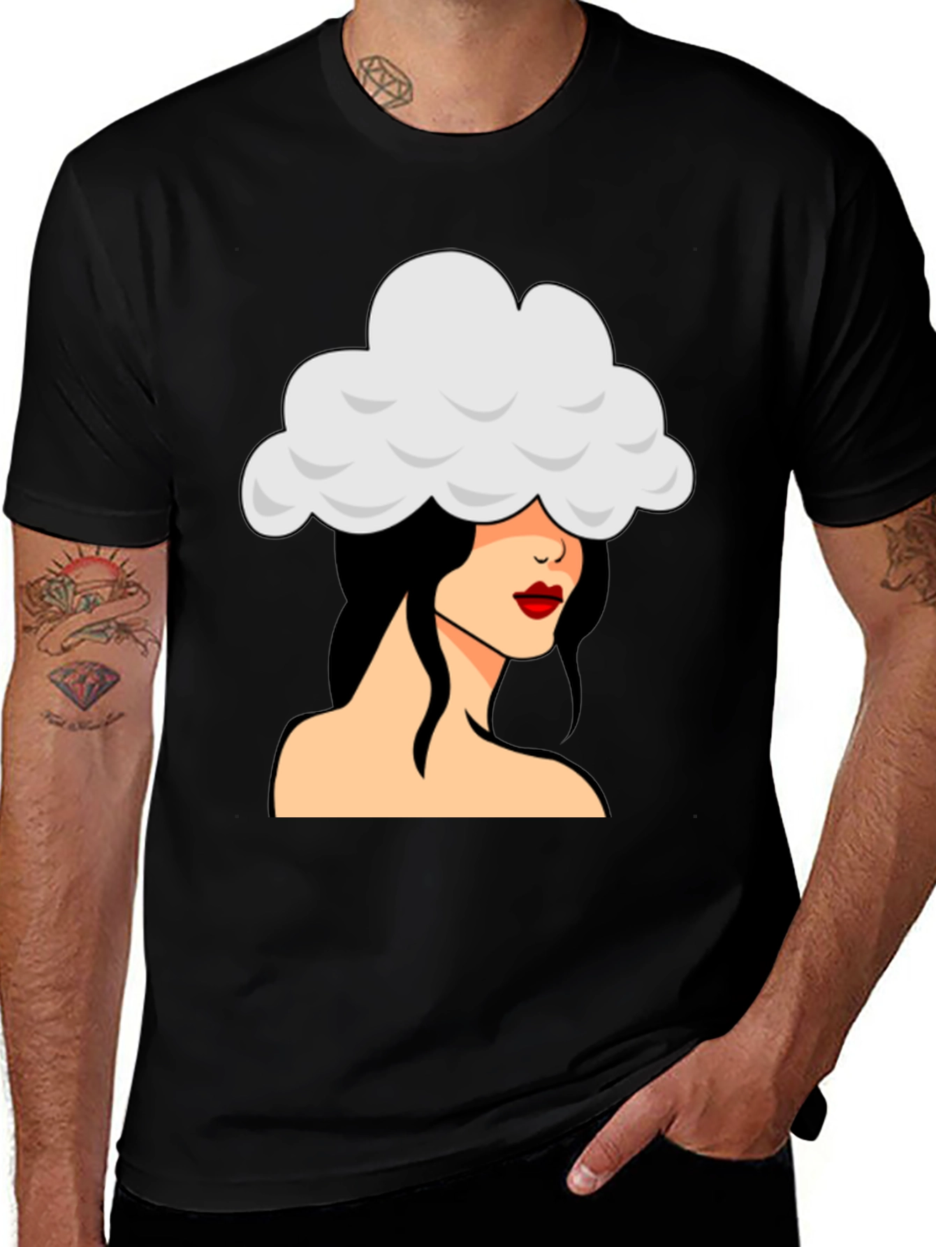 Variant 10 of Cloud Head T-Shirt - Unique Graphic Tee