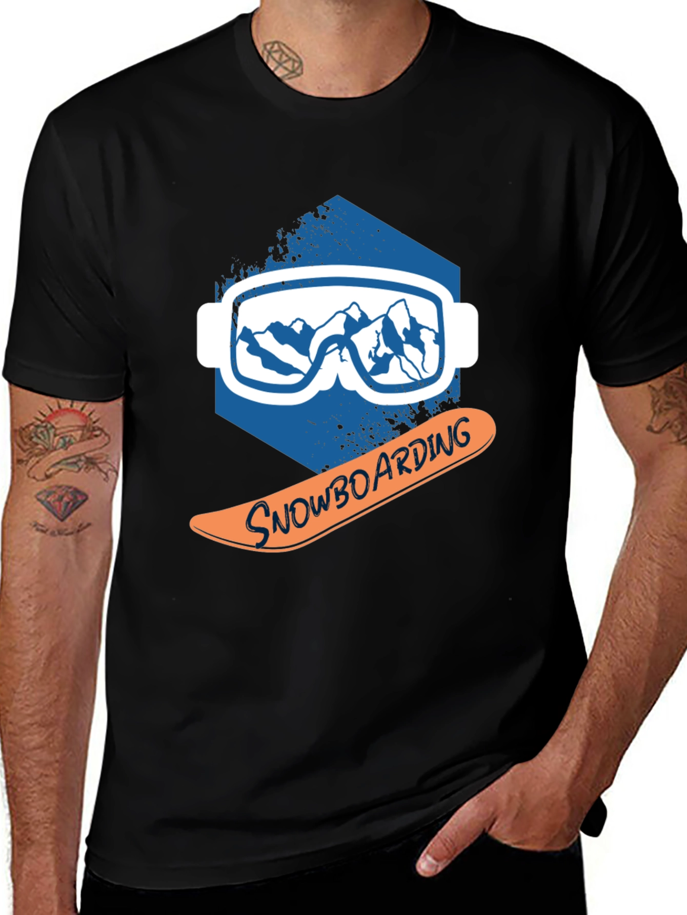 Variant 17 of Snowboarding Graphic Tee - Stylish Sport Shirt