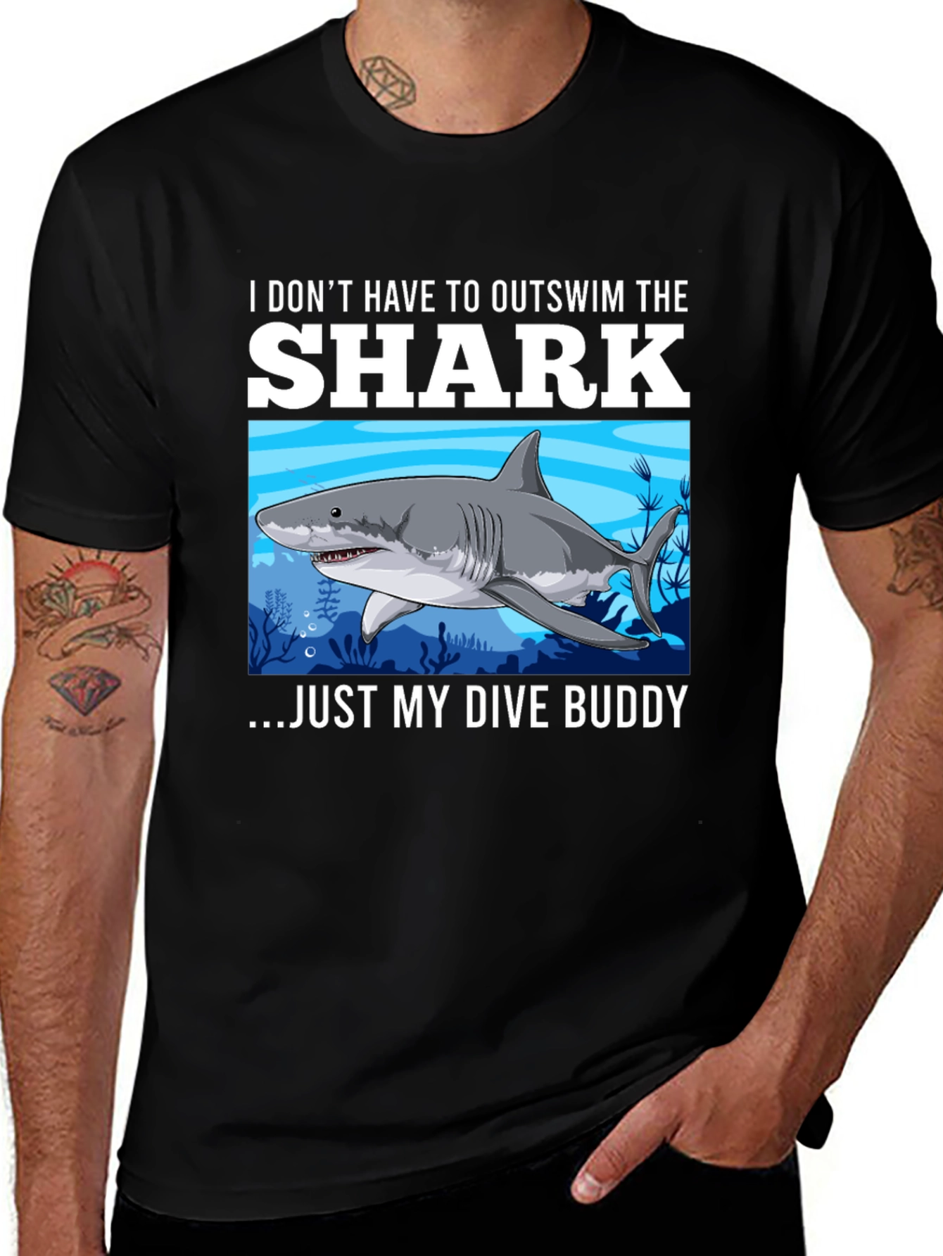 Variant 14 of Dive Buddy Shark Graphic Tee