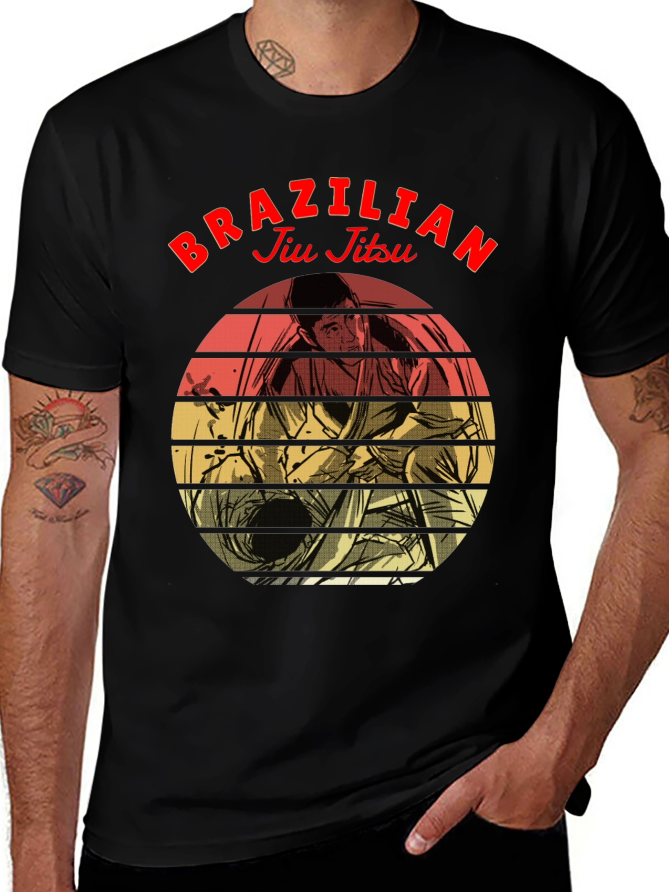 Brazilian Jiu Jitsu Graphic Tee - Black
