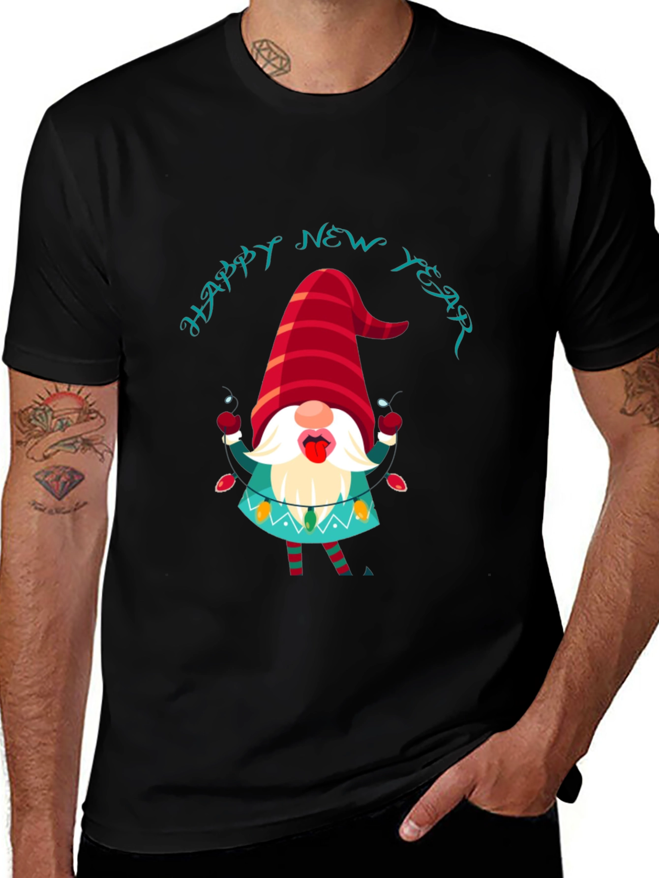 Festive New Year Gnome T-Shirt