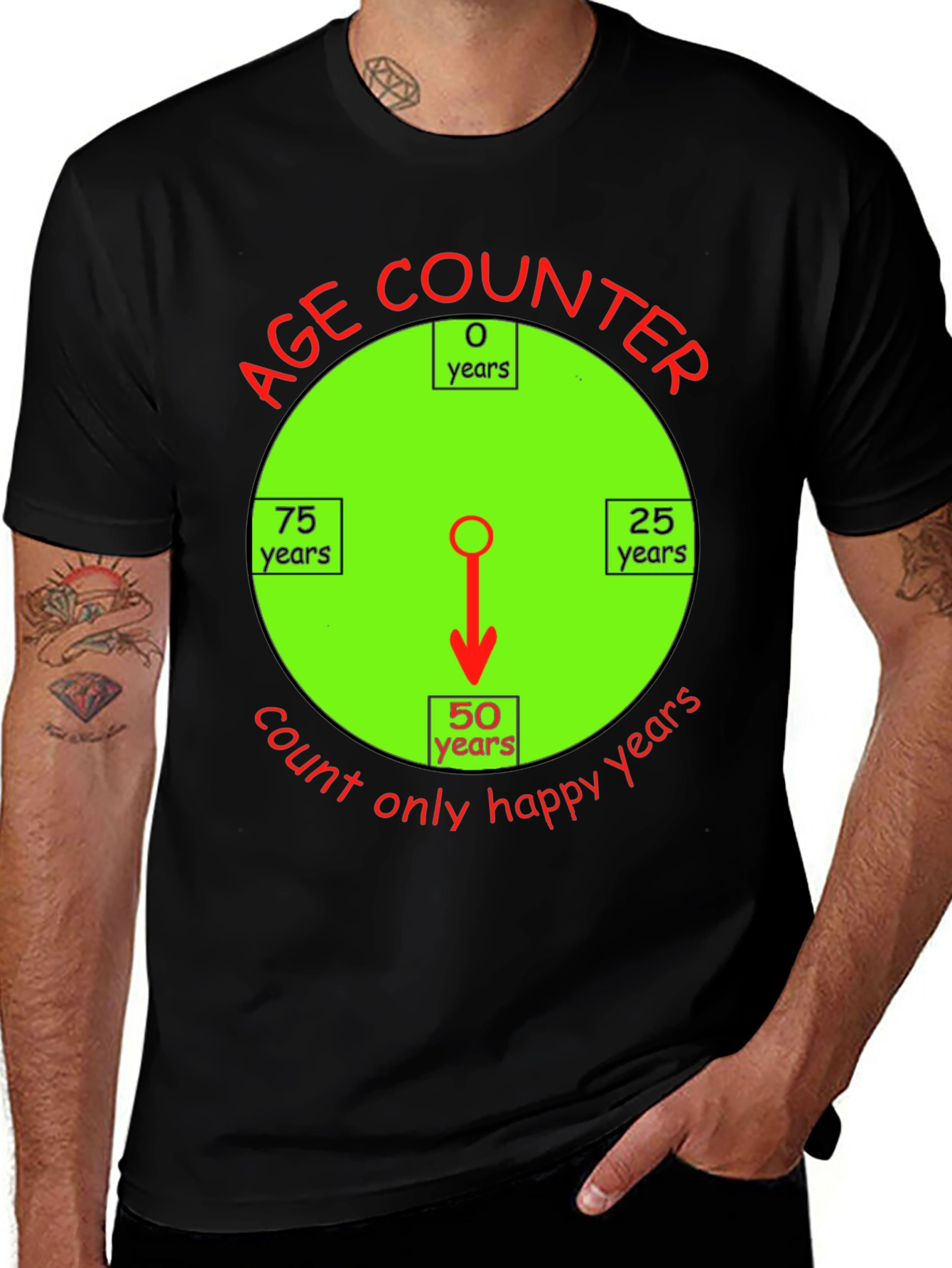 Happy Age Counter T-Shirt