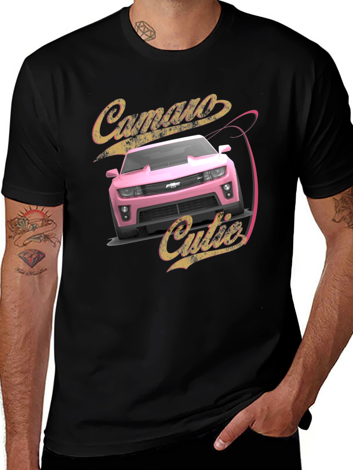 Variant 26 of Camaro Cutie T-Shirt - Black Graphic Tee