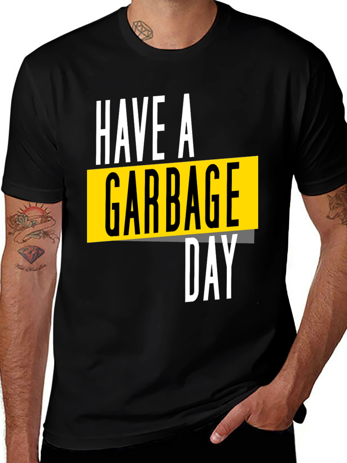 Variant 8 of Have a Garbage Day Black Graphic Tee