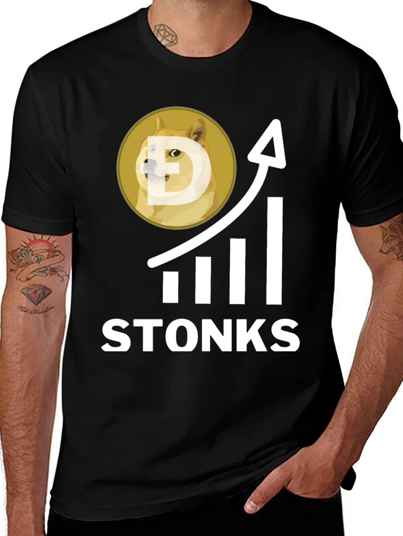 Doge Stonks T-Shirt - To the Moon!