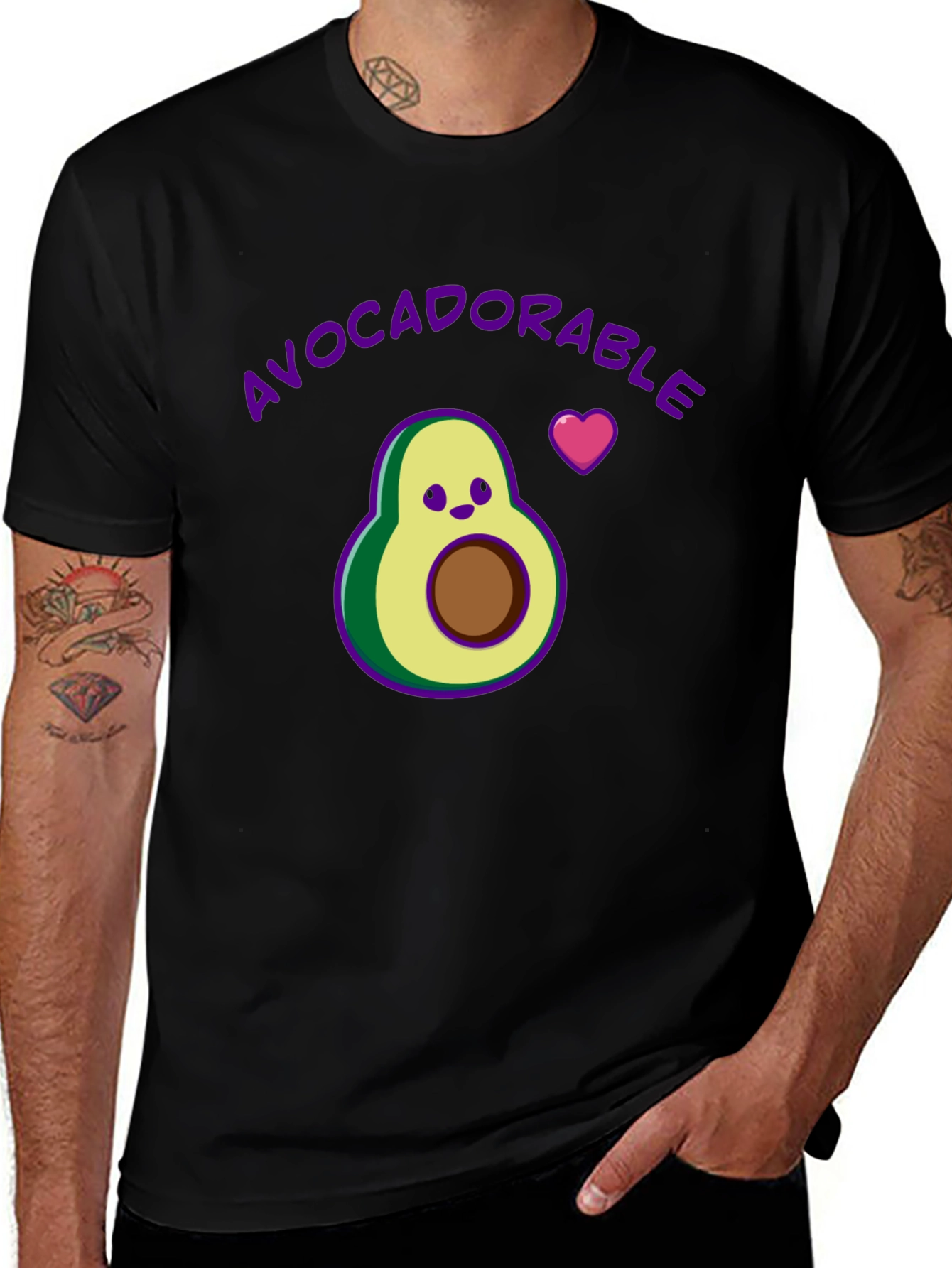 Variant 11 of Avocadorable T-Shirt - Cute Avocado Graphic Tee