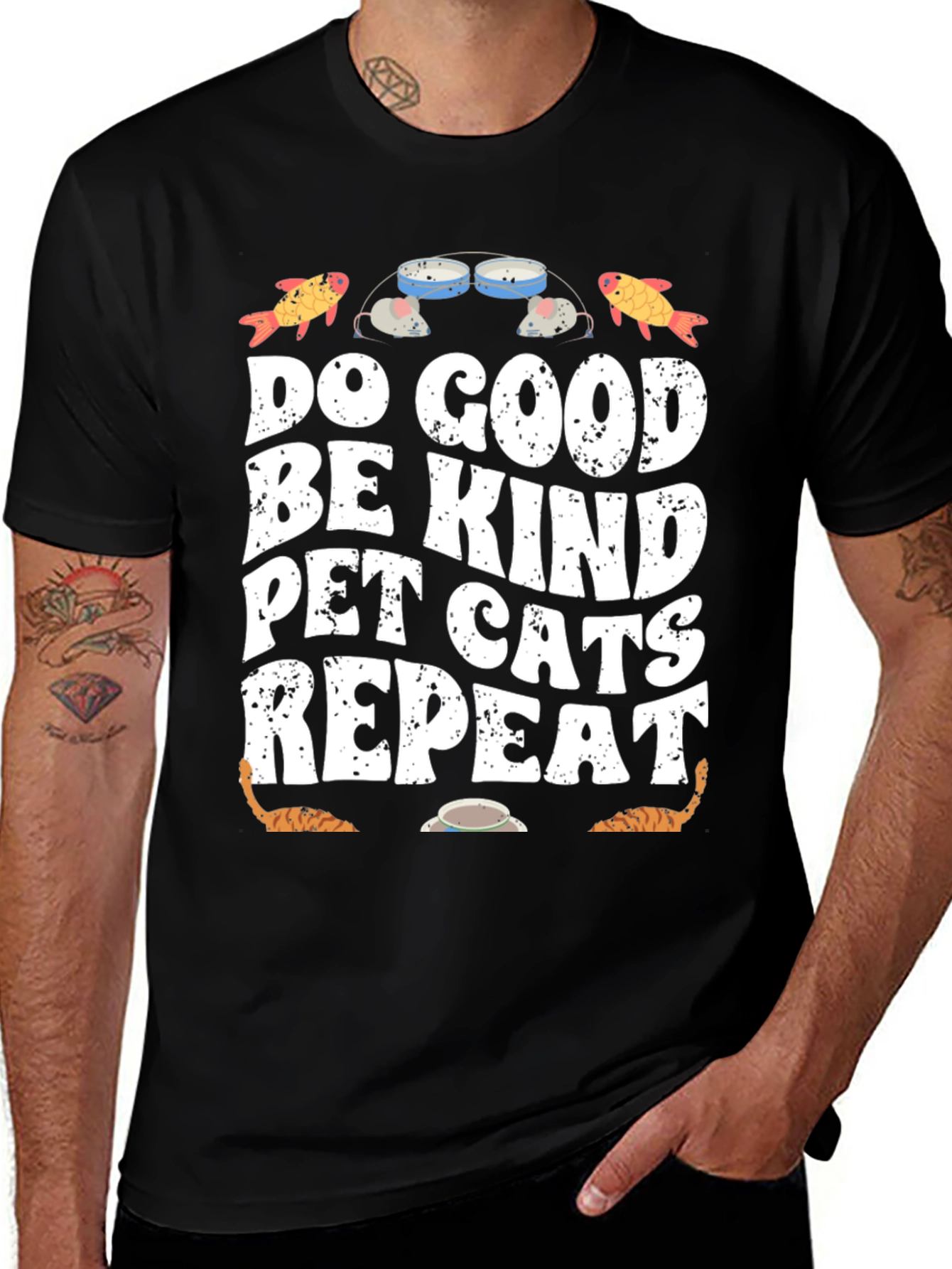 Do Good Pet Cats Repeat T-Shirt