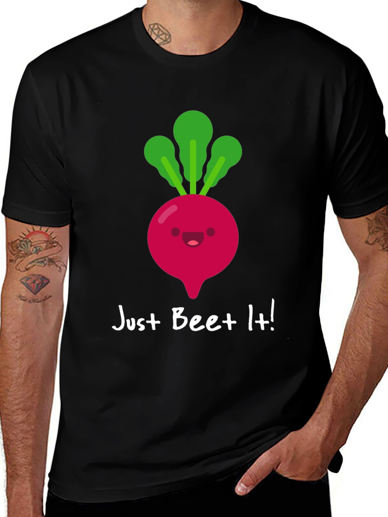 Just Beet It! Graphic T-Shirt - Funny Foodie Tee